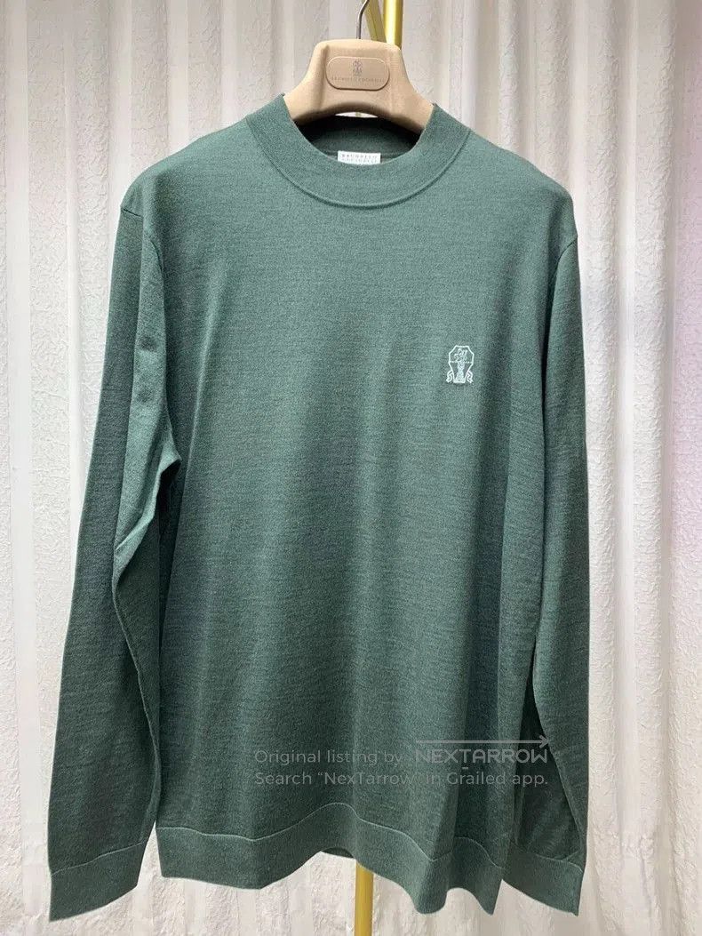 Brunello Cucinelli Brunello Cucinelli Lion Logo Wool Silk Sweater. Size US M / EU 48-50 / 2 - 3 Thumbnail
