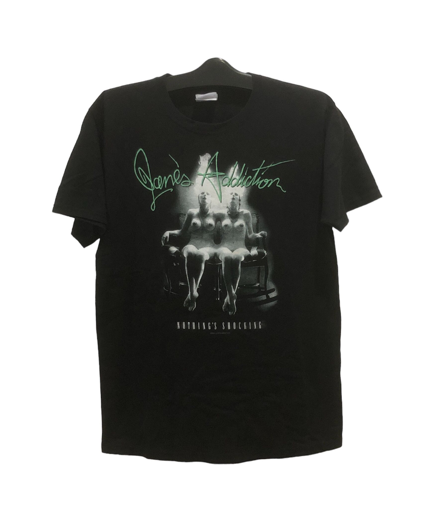image of America x Janes Addiction Vintage Jane’S Addiction Album Nothing’S Shocking in Black (Size Medium)