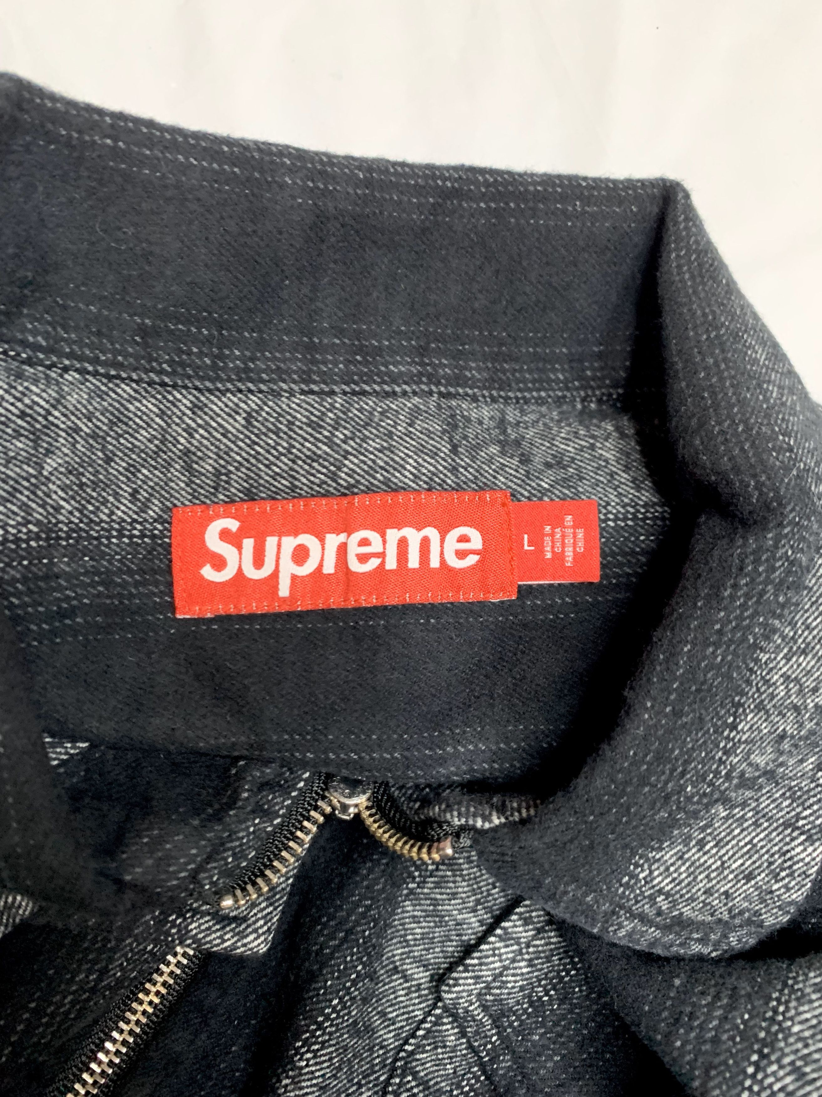 Supreme Supreme FW23 Stripe Flannel Zip Up (L) Size US L / EU 52-54 / 3 - 2 Thumbnail