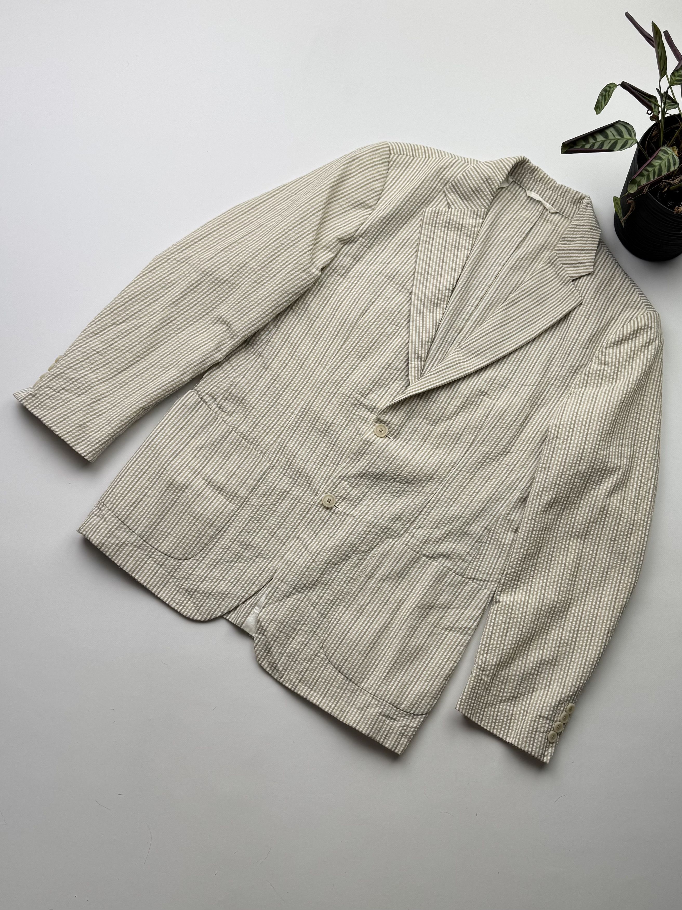 Hugo Boss Hugo Boss Vintage Striped Blazer (145) Size US L / EU 52-54 / 3 - 1 Thumbnail