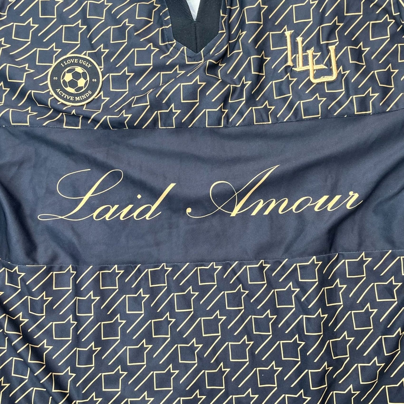 I Love Ugly I Love Ugly Polo Shirt Mens Large Black Embroidered Logo Geometric Short Sleeve Casual Collar Shirt Polo Size US L / EU 52-54 / 3 - 4 Thumbnail