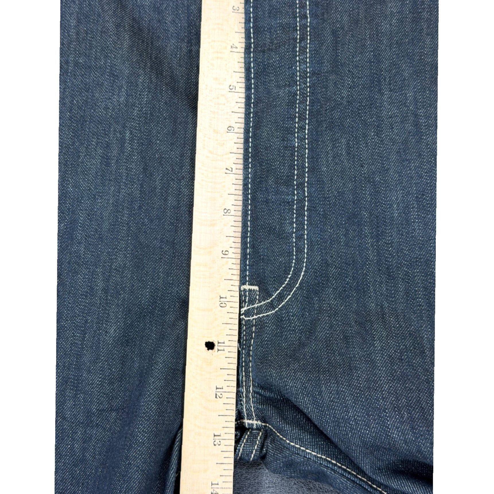 Levi's Levi's 501 Original Fit Jeans 42x32 Dark Wash Indigo Straight Leg Mens Jeans Regular Rise Button Fly 5-Pocket Denim Water-Less Size US 42 / EU 58 - 7 Thumbnail