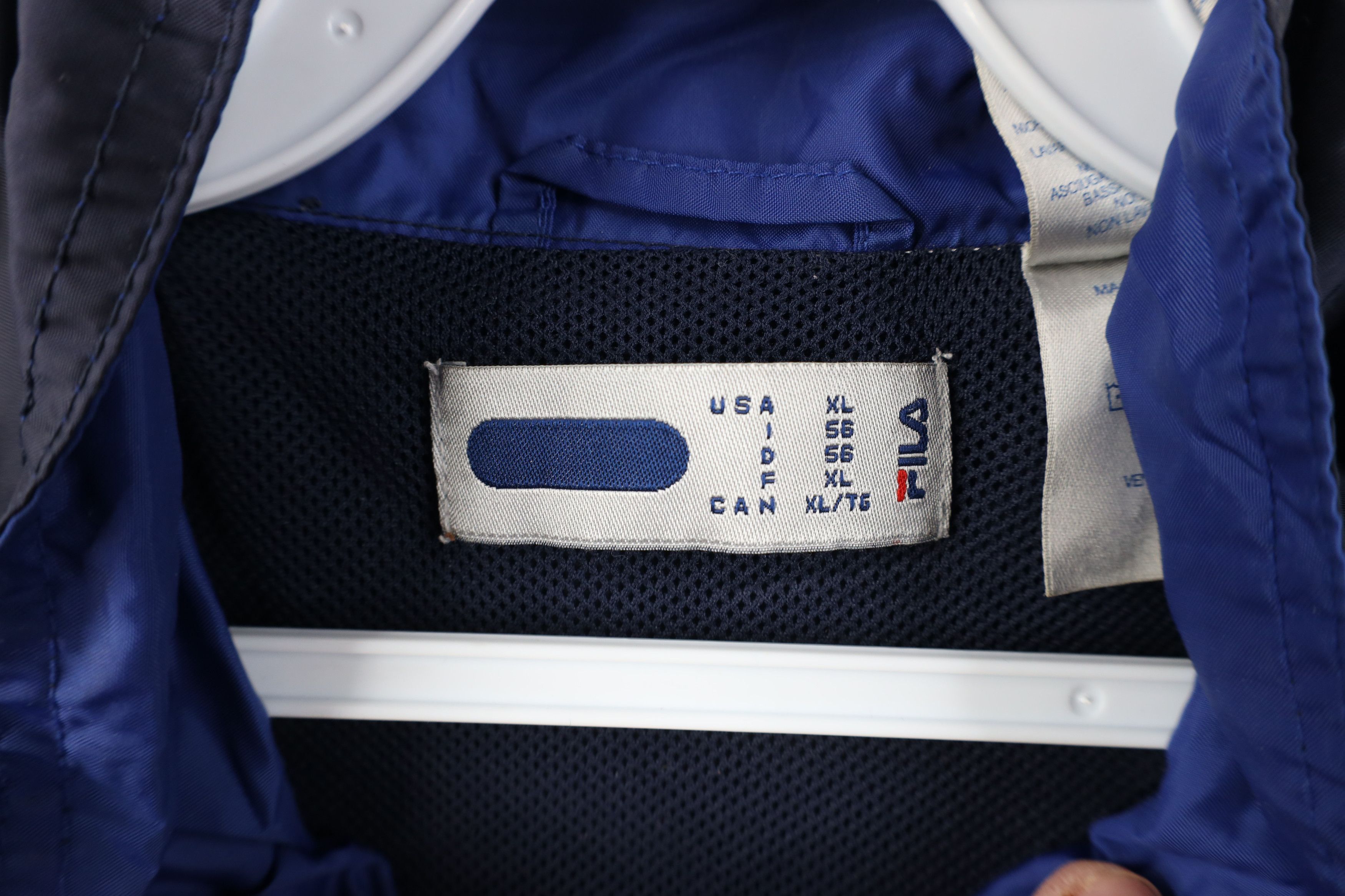 Fila Vintage 90s Fila Block Full Zip Windbreaker Jacket Blue Size US XL / EU 56 / 4 - 9 Thumbnail
