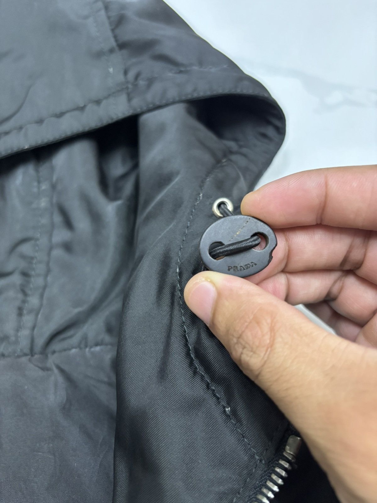 Prada PRADA Black Nylon Overcoat Jacket Size US M / EU 48-50 / 2 - 12 Thumbnail