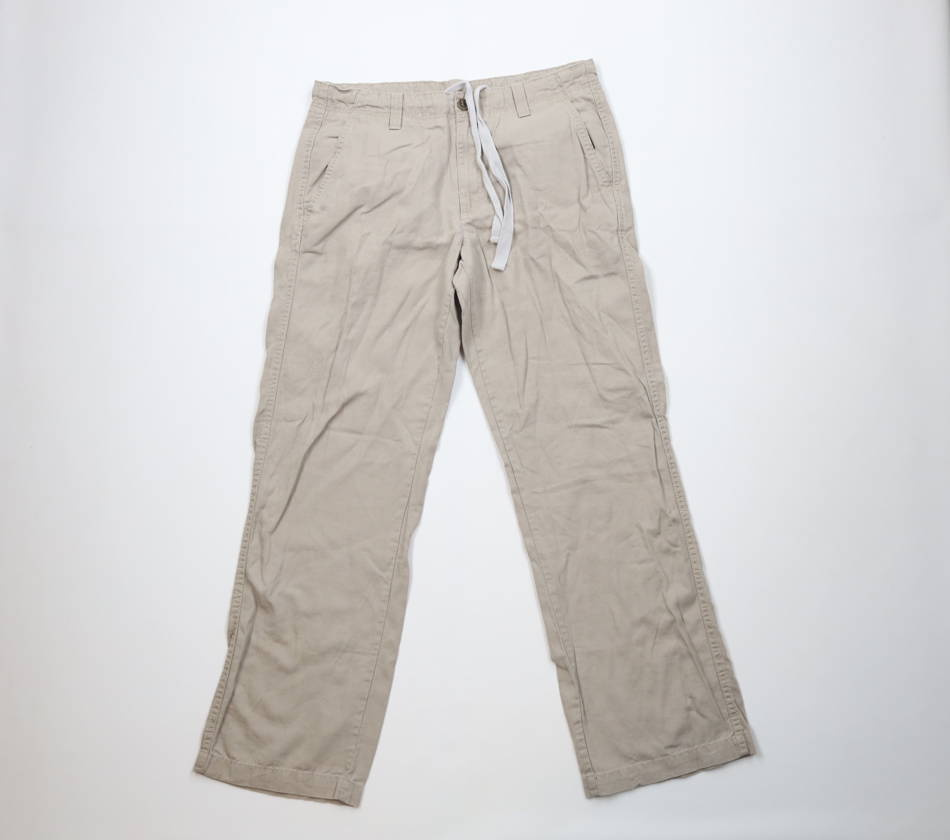 Vintage Vintage 90s Y2K Streetwear Linen Blend Wide Leg Pants Harem Size US 32 / EU 48 - 1 Thumbnail