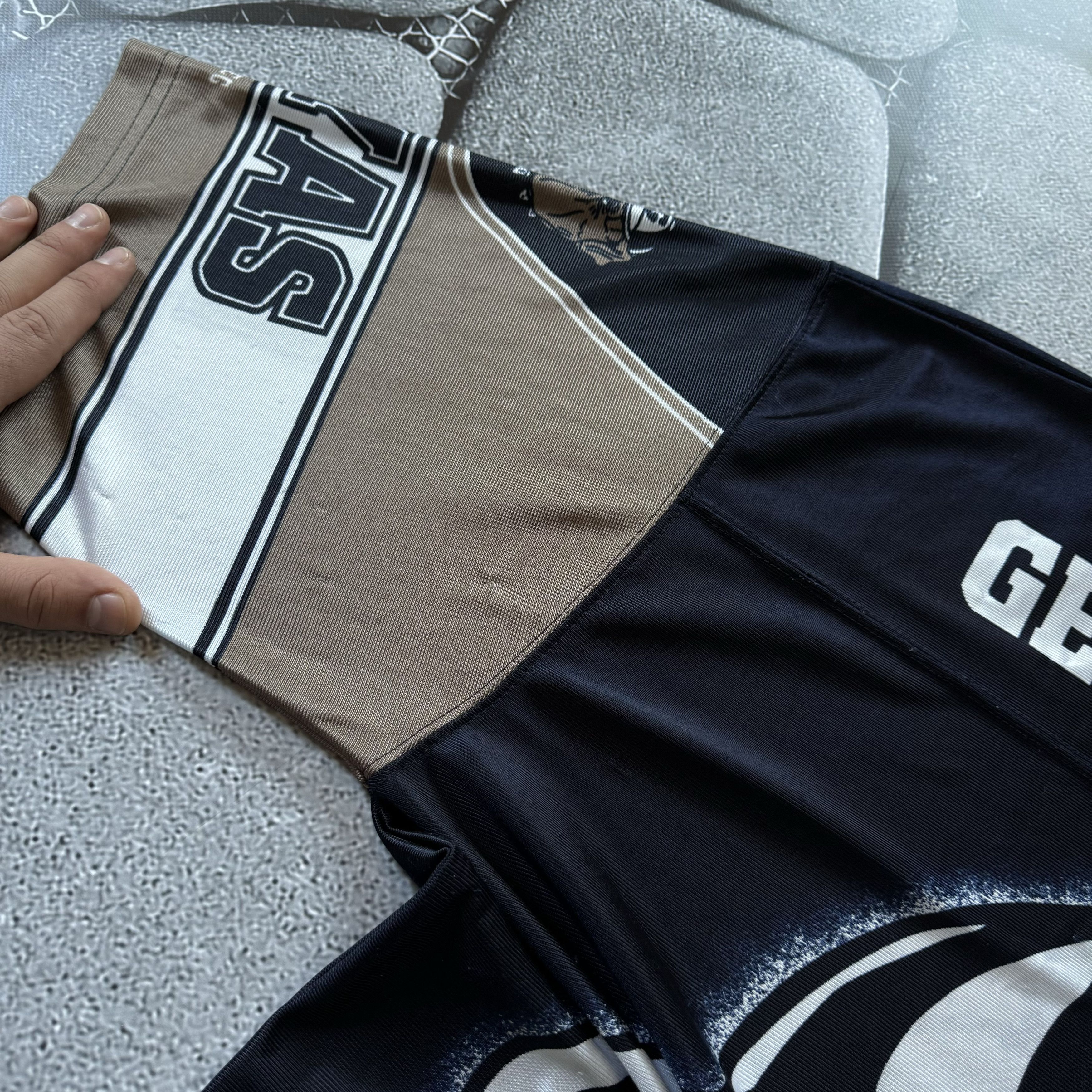 Nutmeg × Vintage VINTAGE 90S NUTMEG GEORGETOWN JERSEY ALLOVER PRINT Size US XL / EU 56 / 4 - 5 Thumbnail