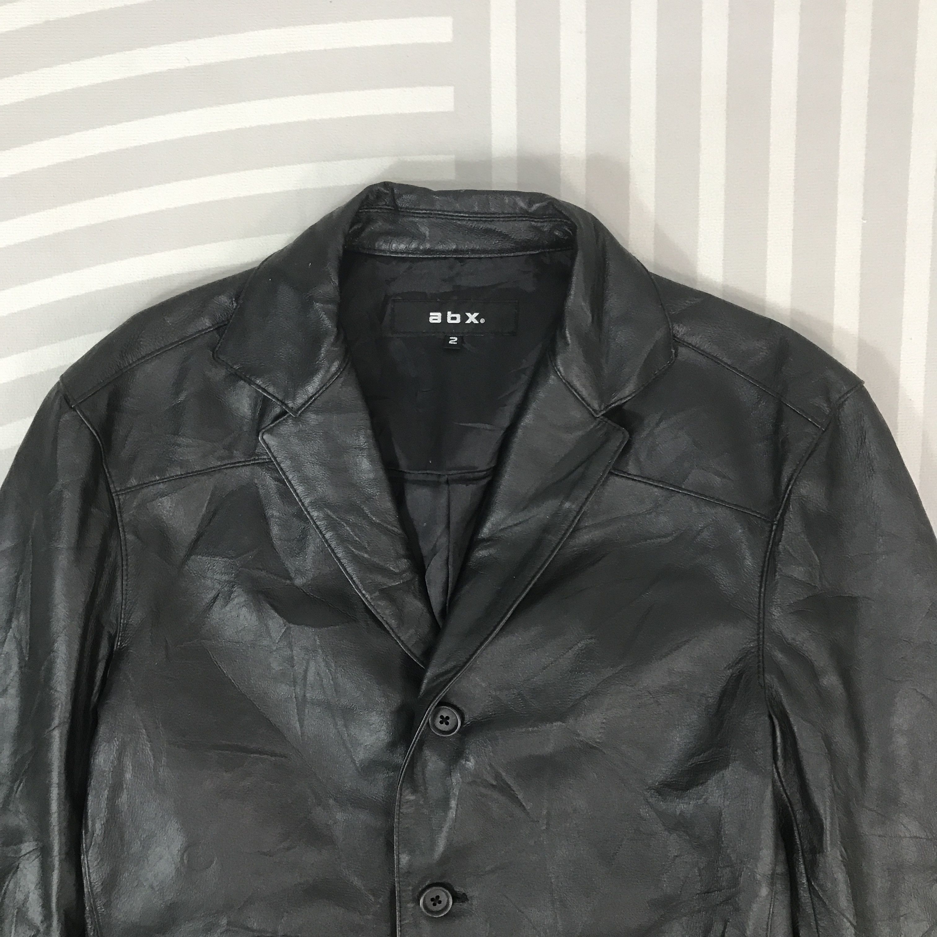 Japanese Brand Vintage Abx Leather Coat Jacket K65B5 Size US M / EU 48-50 / 2 - 2 Thumbnail
