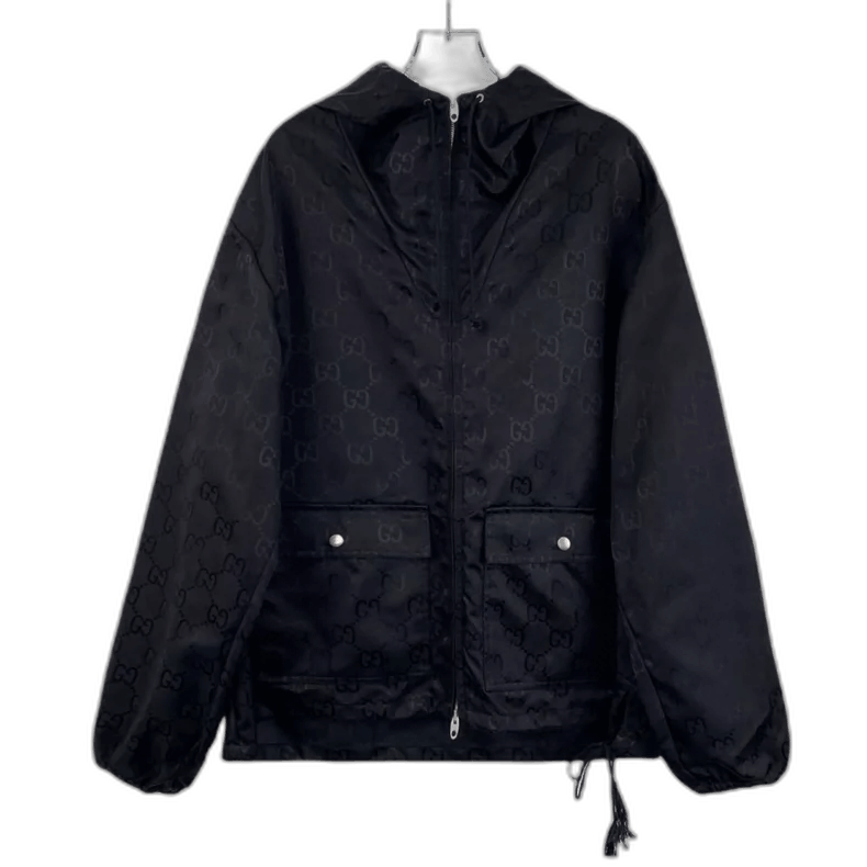 Gucci Gucci Black Logo Zip-Up Hoodie Jacket Size US S / EU 44-46 / 1 - 1 Thumbnail