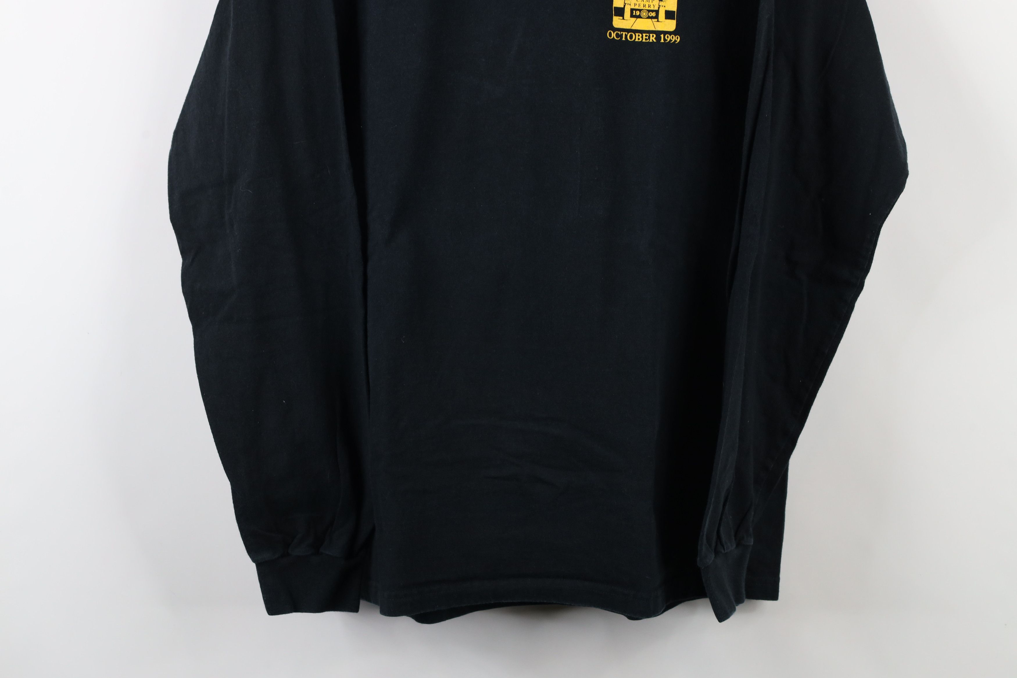 Vintage Vintage 90s Perry FBI Swat School Long Sleeve T-Shirt Black Size US L / EU 52-54 / 3 - 3 Thumbnail