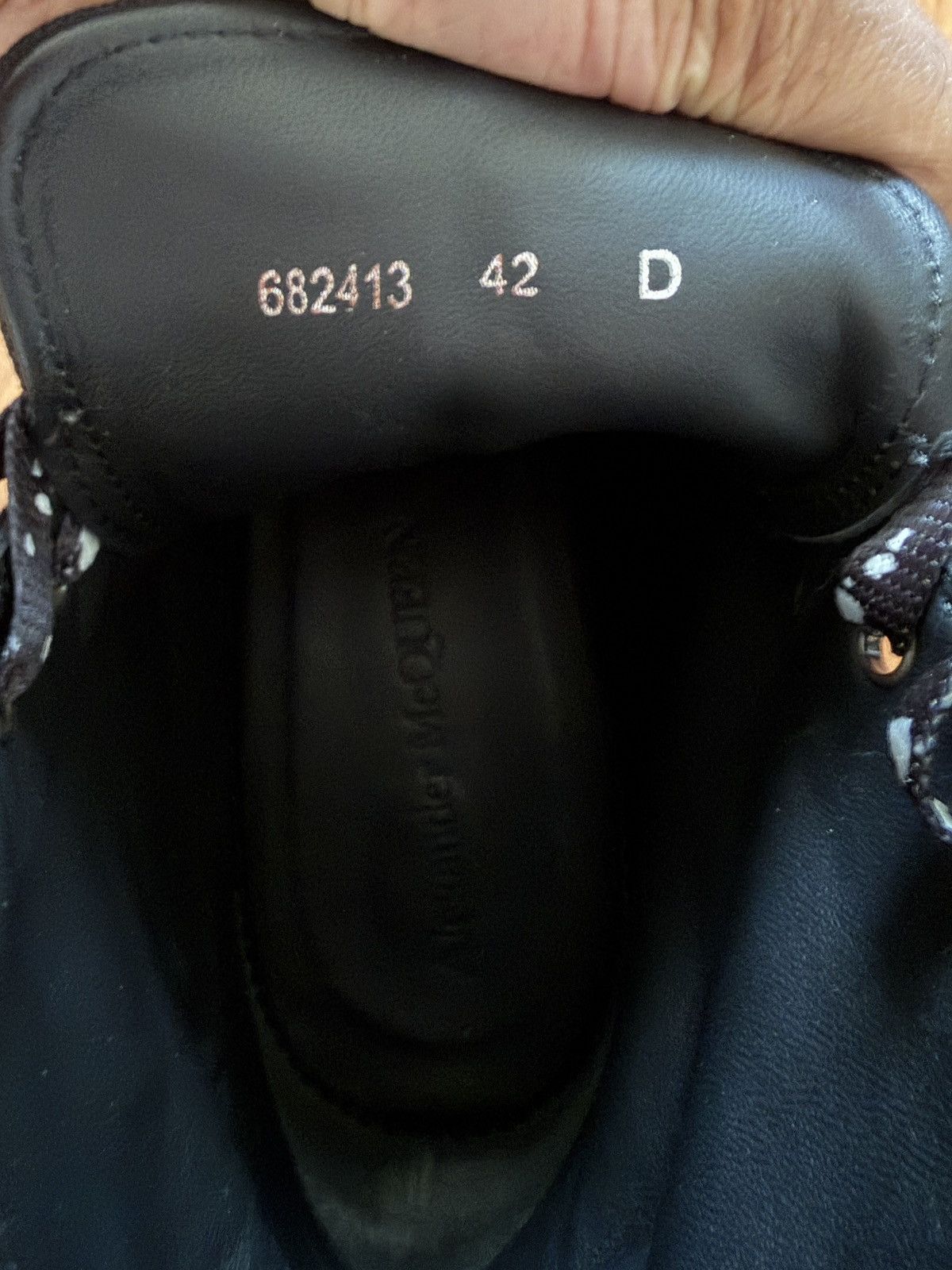 Alexander McQueen Tread Slick Boot in Black White Paint Splatter Size US 9 / EU 42 - 6 Thumbnail
