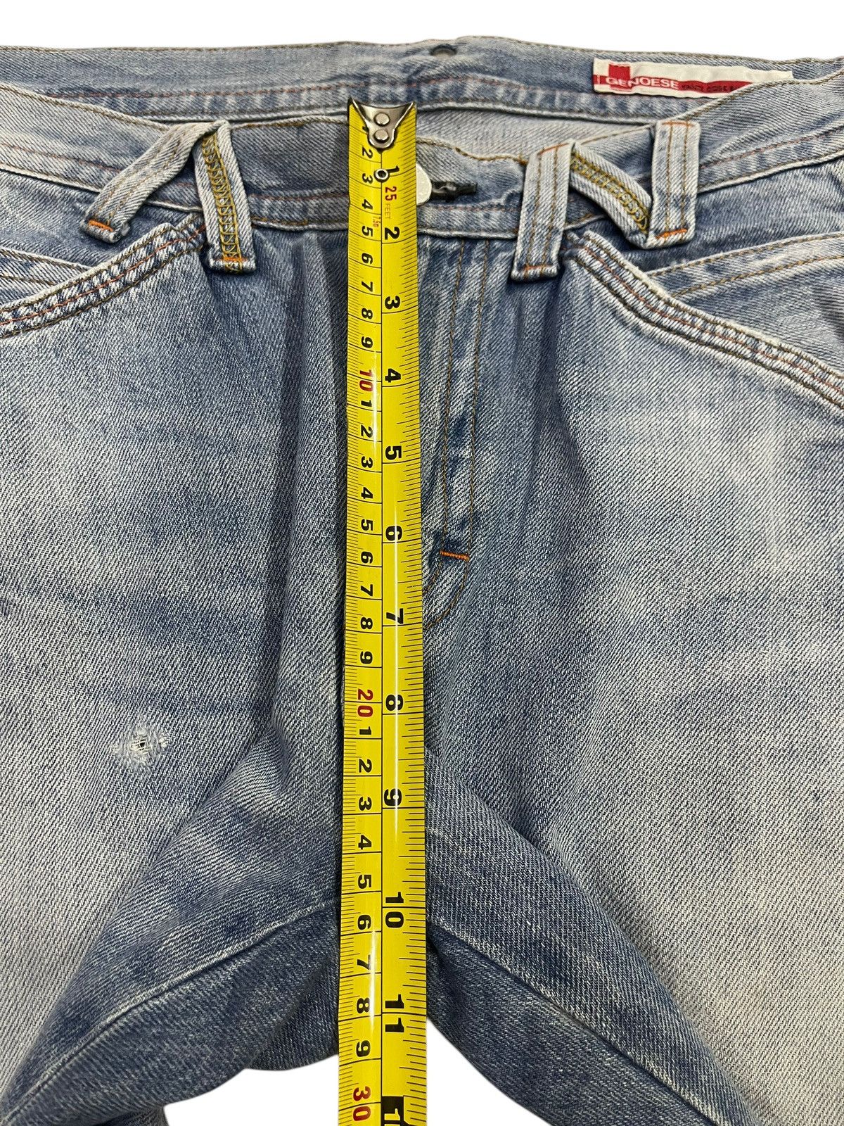 14th Addiction Vintage Japanese Brand Genoese Faded Wash Style Loose Jeans Size US 32 / EU 48 - 16 Thumbnail