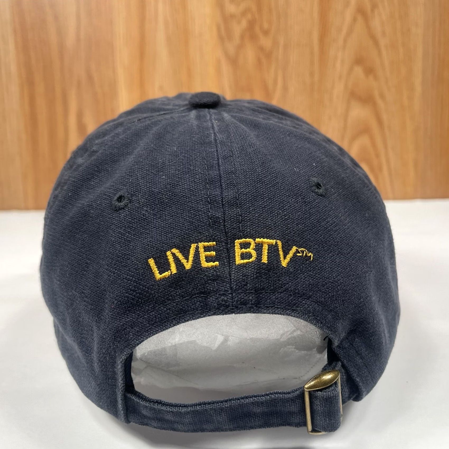 Vintage Quake City Caps Hat Adjustable Blue CamBrian Rise Live BTV Embroidered Adult Cap Size ONE SIZE - 4 Thumbnail