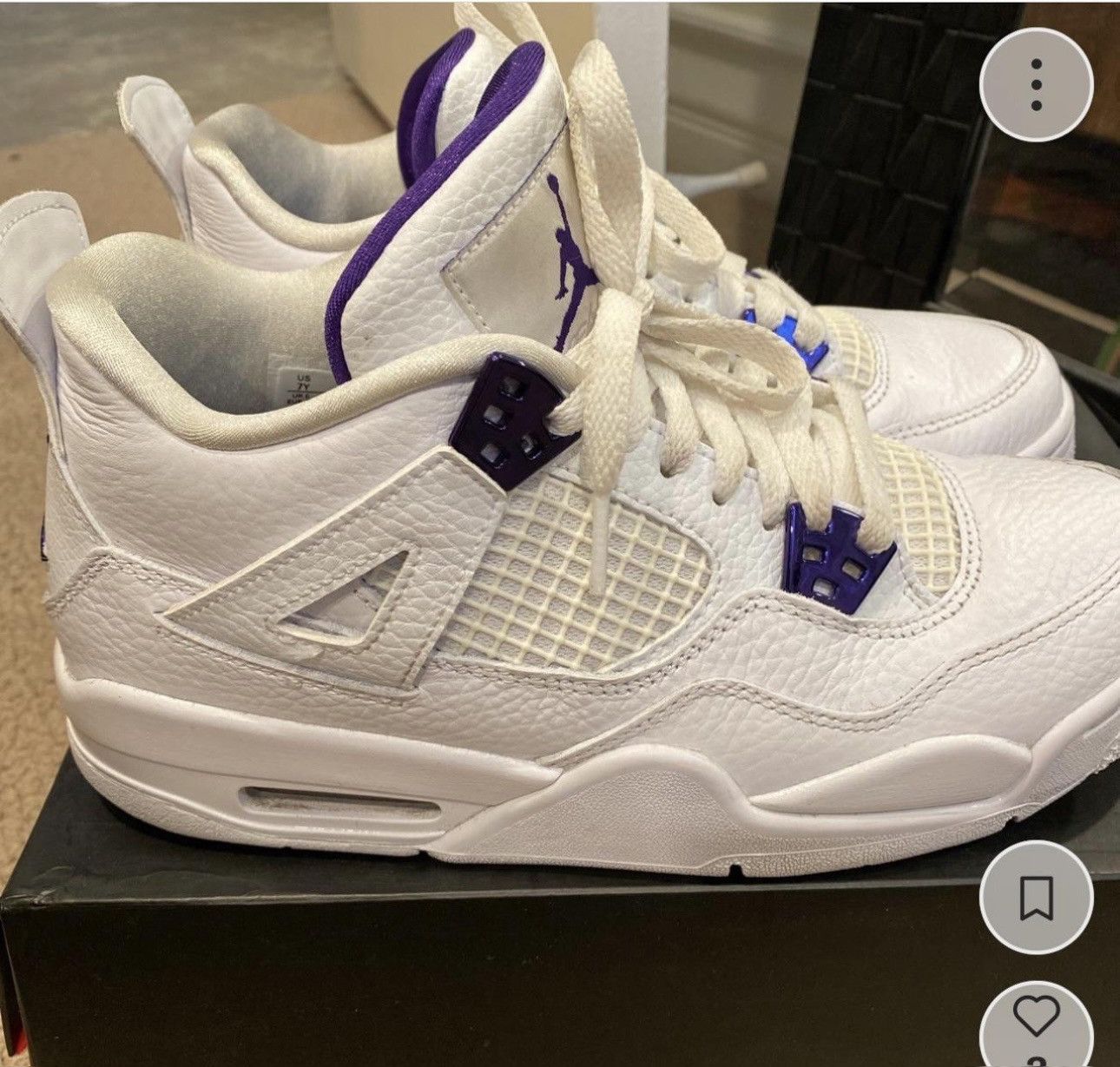 Nike Metallic 4’s Size US 7 / EU 40 - 4 Thumbnail
