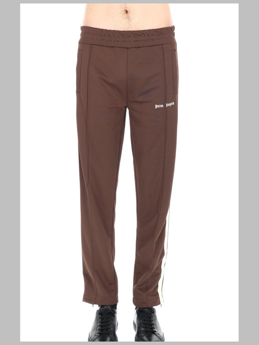 Palm Angels PALM ANGELS PANTALONE TRACK CLASSIC LOGO - BROWN Size US 32 / EU 48 - 1 Thumbnail
