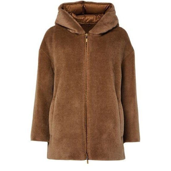 Max Mara MAX MARA The Cube Olivia Reversible Padded Brown Wool Jacket Size M / US 6-8 / IT 42-44 - 1 Thumbnail