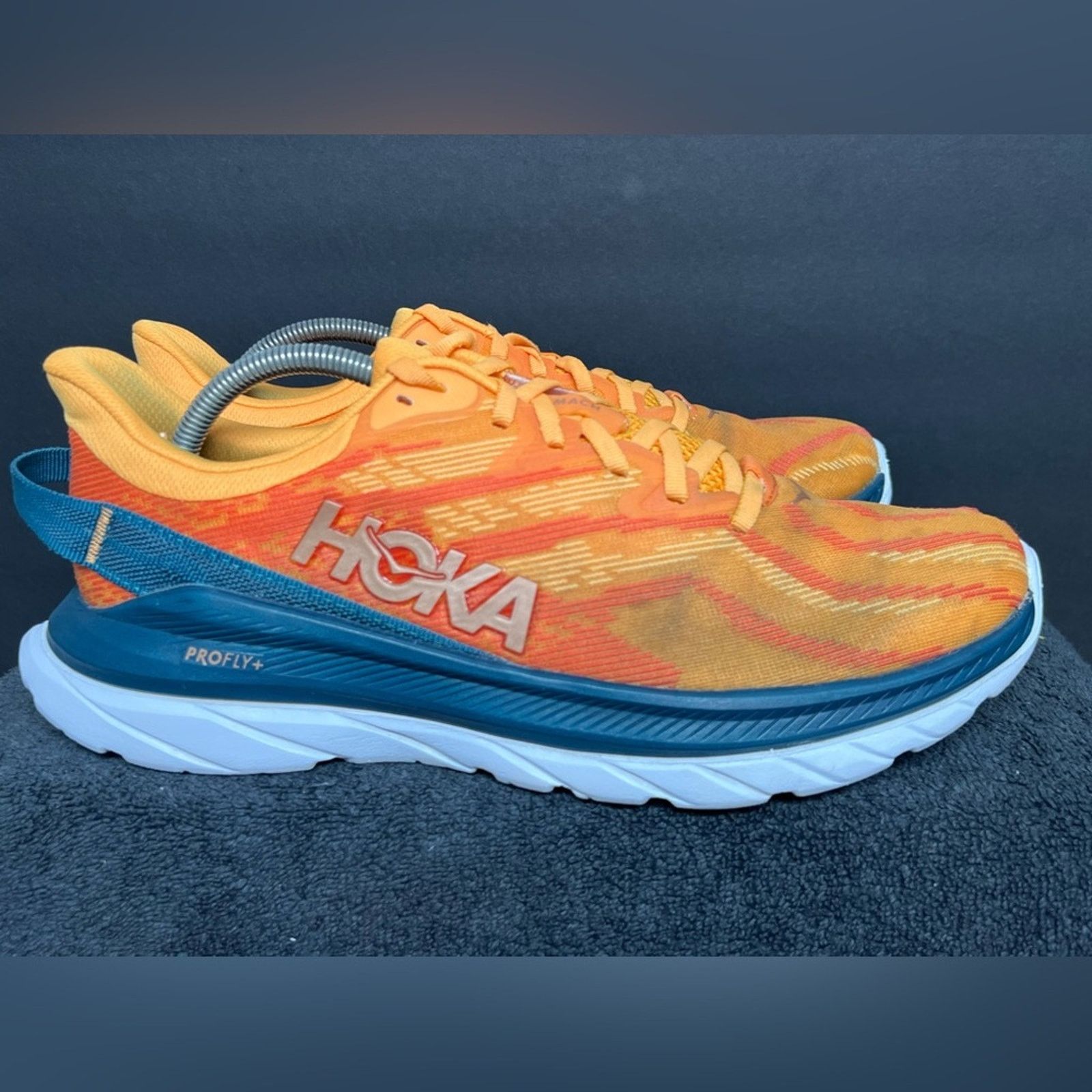 Hoka Hoka One Mach Supersonic Mens 10.5D Orange Running Sneakers Size US 10.5 / EU 43-44 - 2 Thumbnail