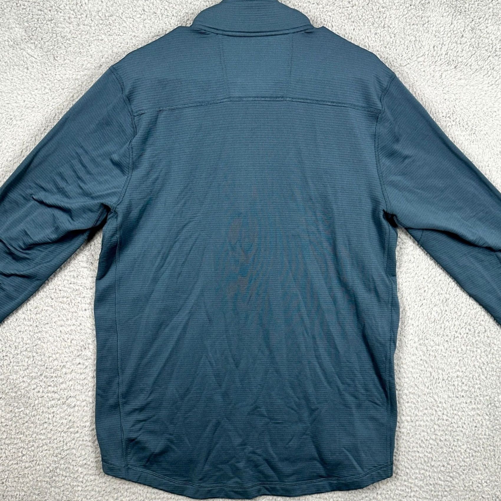 Duluth Trading Company Duluth Trading Co Men Sweatshirt Quarter Zip Blue Stretech Lightweight EUC XS? Size US M / EU 48-50 / 2 - 2 Thumbnail