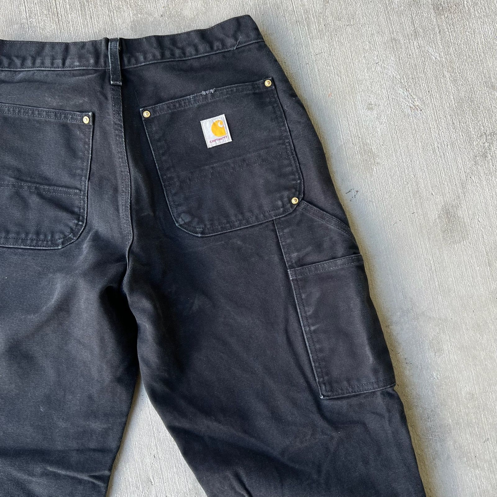 Carhartt × Vintage Carhartt black double knee work wear carpenter pants Size US 31 - 7 Thumbnail