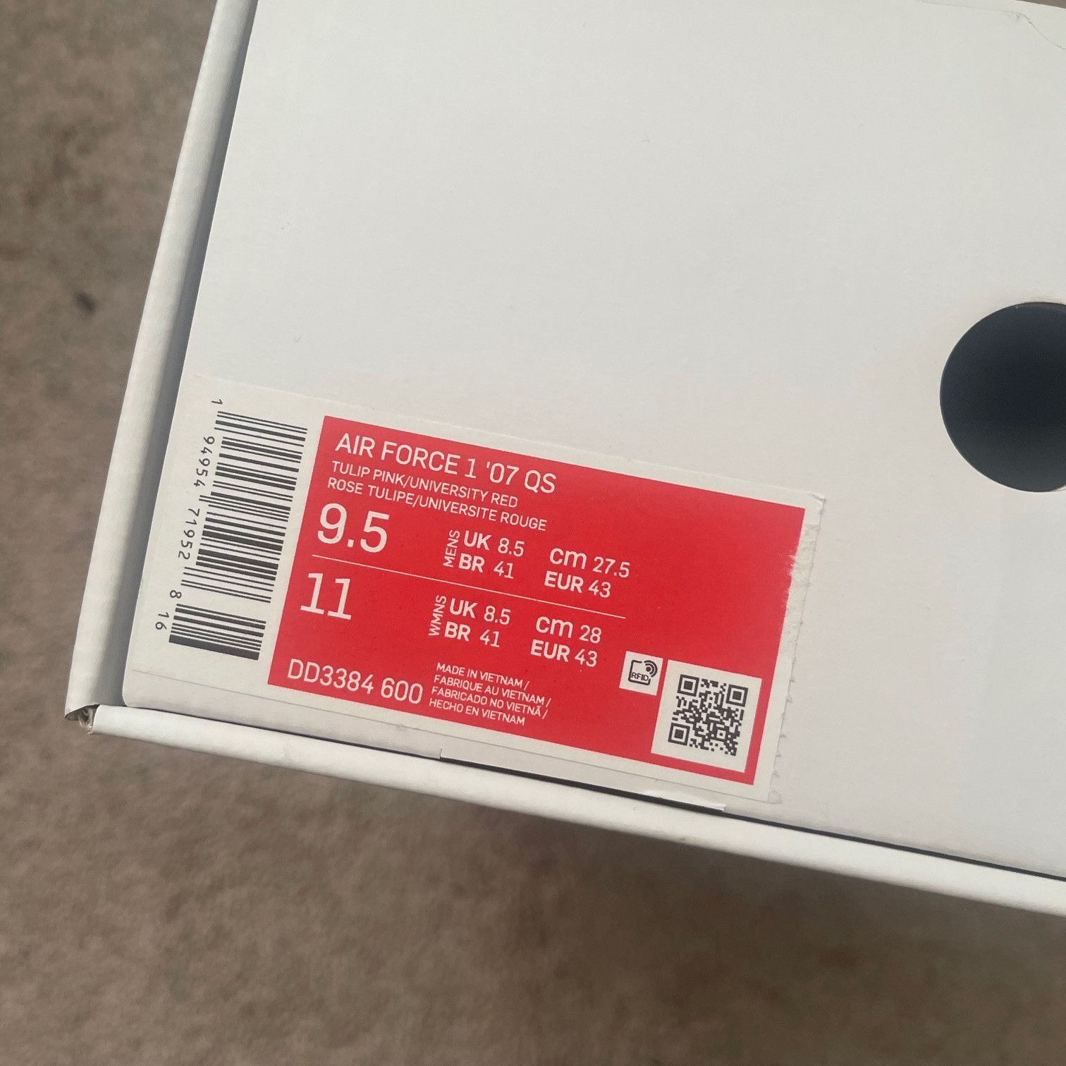 Nike Nike Air Force 1 07 Valentine’s Day NEW Size US 9.5 / EU 42-43 - 5 Thumbnail