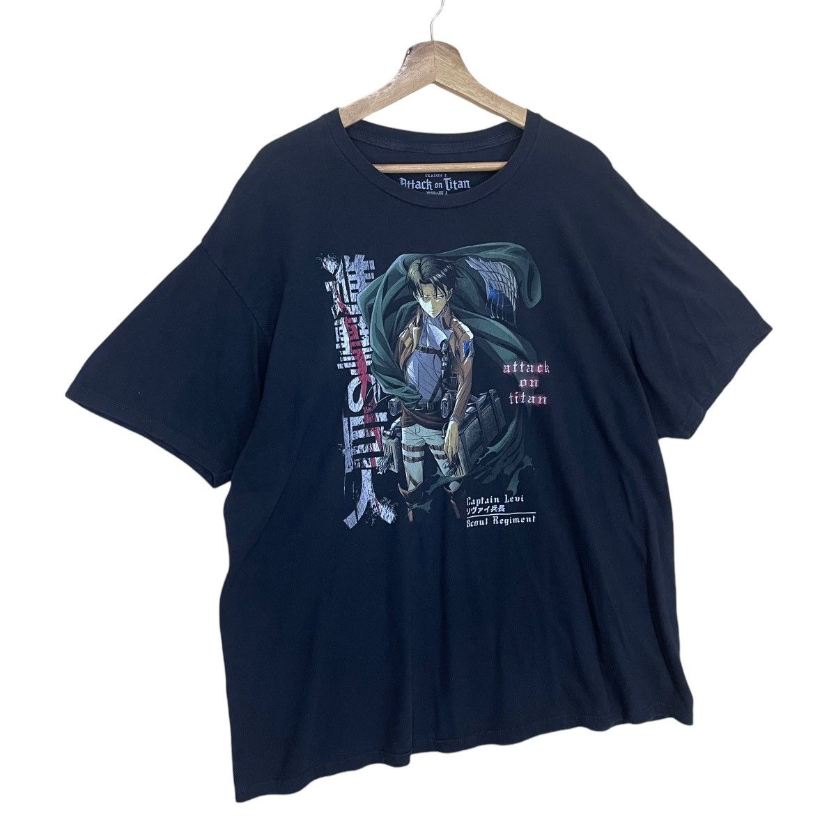 Anime Attack On Titan Big Logo Tee Size US XL / EU 56 / 4 - 2 Thumbnail