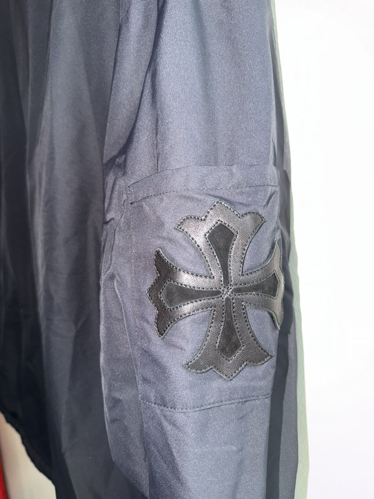 Chrome Hearts Chrome Hearts Cobra Nylon Racer Jacket 3x Red Cross Patch Size US L / EU 52-54 / 3 - 6 Thumbnail