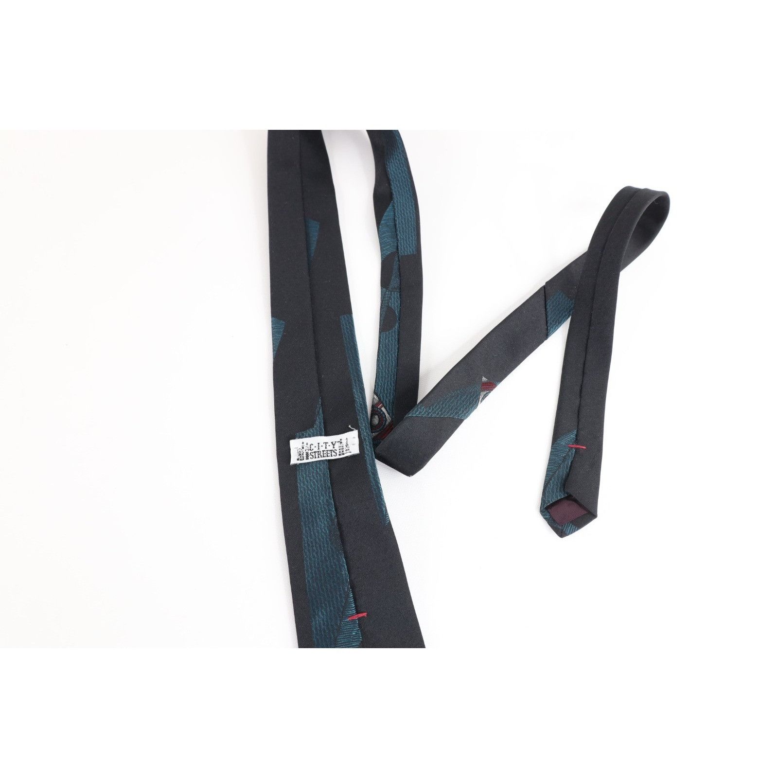 Vintage Vintage 80s 90s Streetwear Geometric Art Neck Tie Wedding Size ONE SIZE - 6 Thumbnail