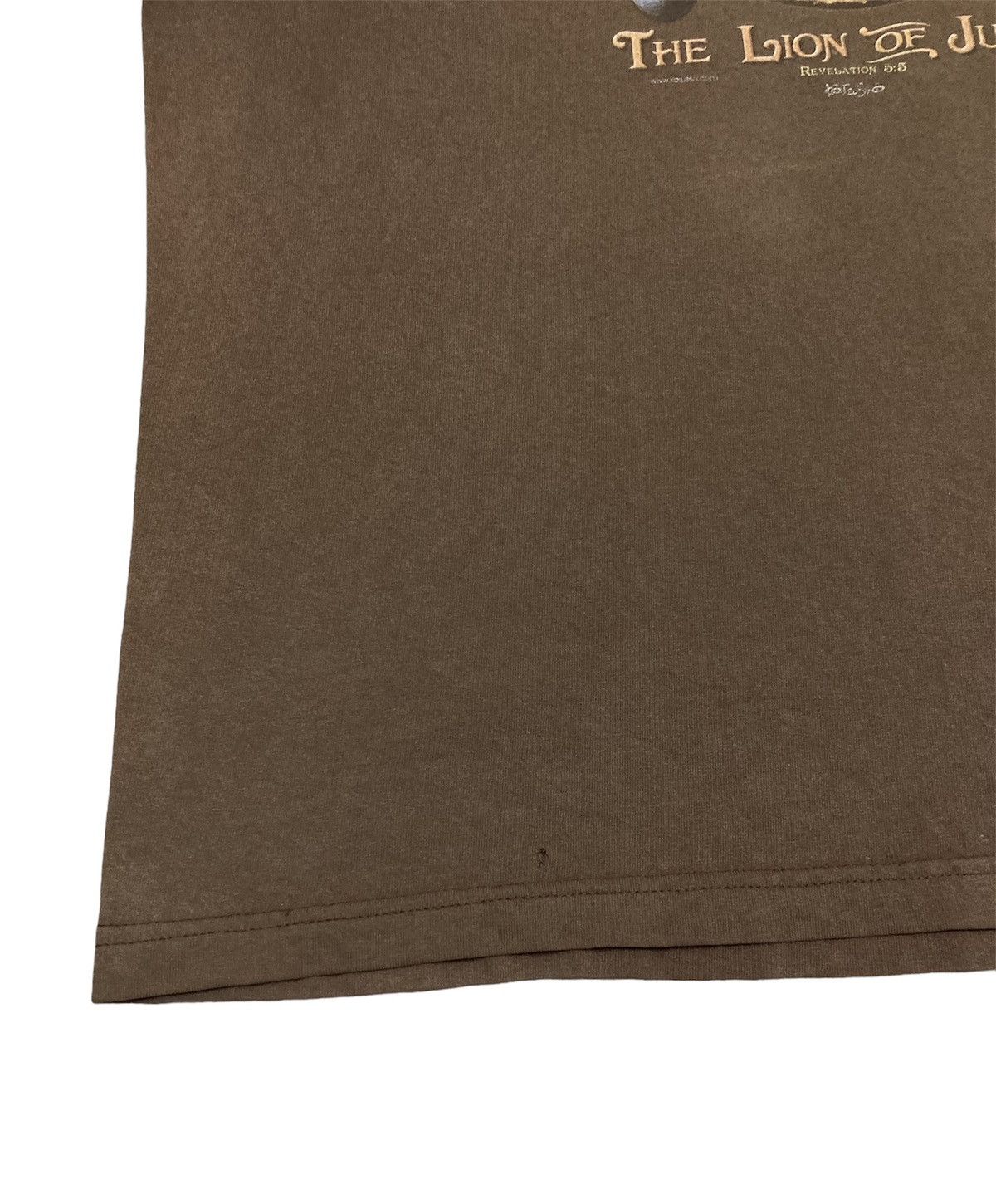 Vintage Vintage Jesus Lion Of Judah Brown T-Shirt Size US XXL / EU 58 / 5 - 12 Thumbnail