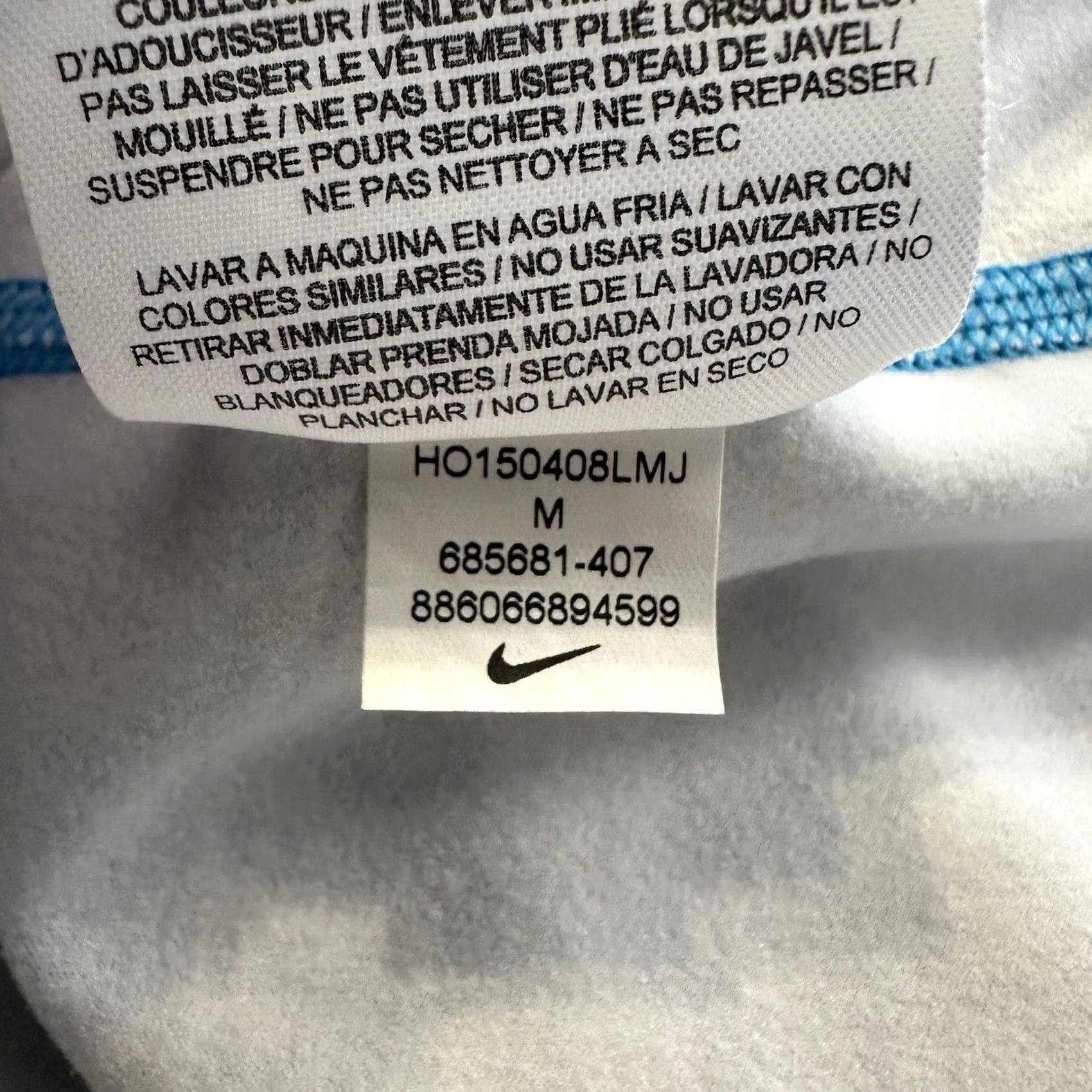 Nike Nike Pro Dri-Fit Half Zip Pullover LS Top Womens M Running Training Blue Digi Top Size M / US 6-8 / IT 42-44 - 8 Thumbnail