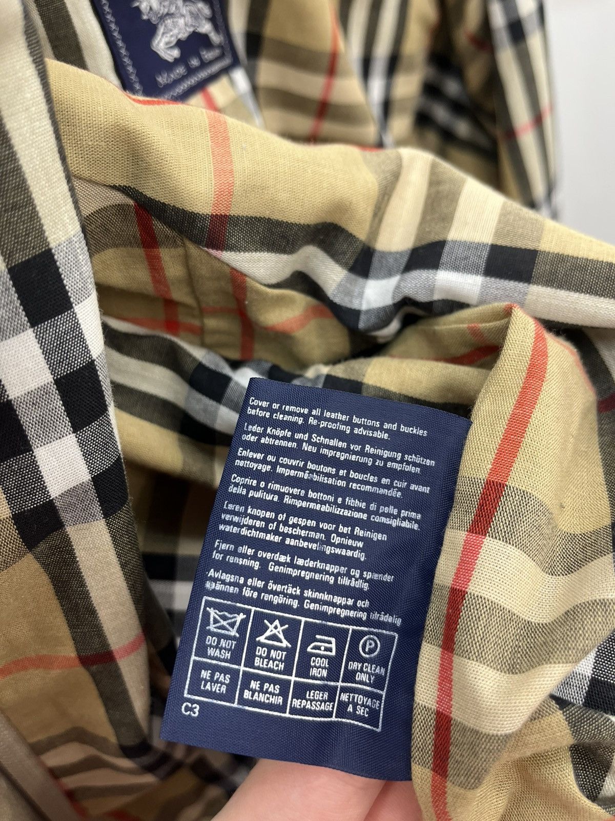 Burberry Vintage 90’s Burberrys Nova Check Lining Collared Jacket Size L / US 10 / IT 46 - 12 Thumbnail