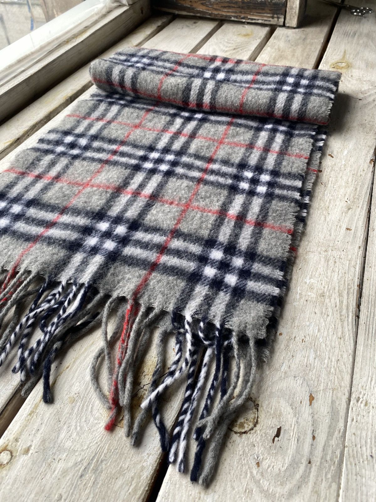 Burberry × Vintage Vintage 90s Burberry Scarf / Muffler / Neckwear Size ONE SIZE - 2 Thumbnail