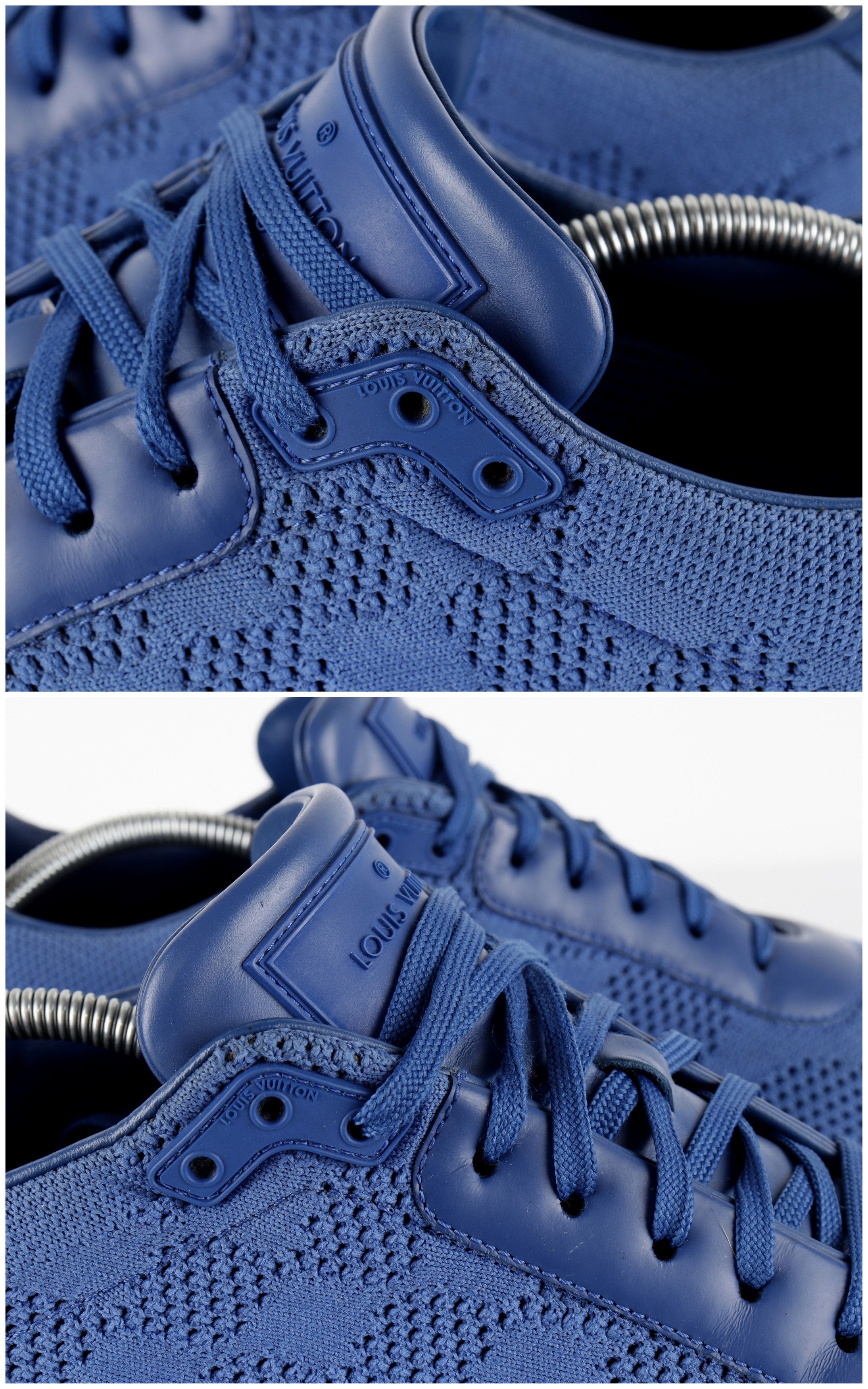 Louis Vuitton Louis Vuitton Run Away Damier Blue Mesh Sneakers Size US 10 / EU 43 - 10 Thumbnail
