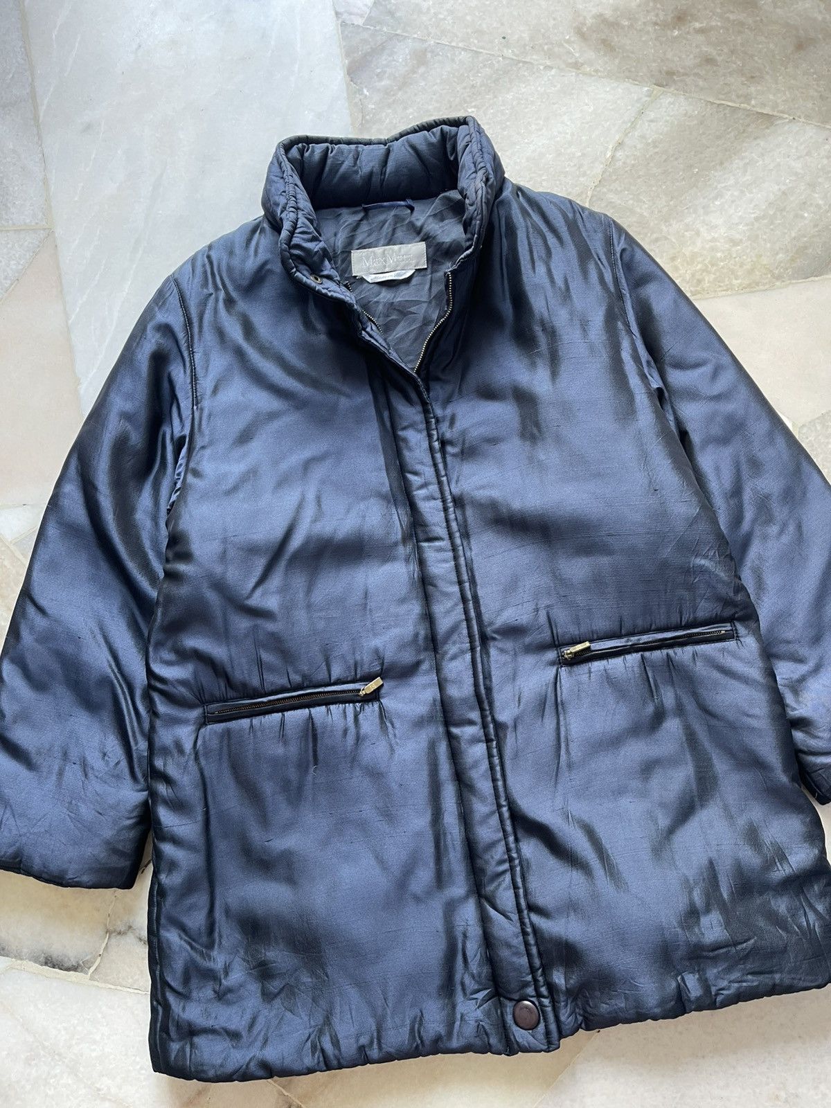 Other Max Mara Metalic Color Puffer Jacket Size US L / EU 52-54 / 3 - 2 Thumbnail
