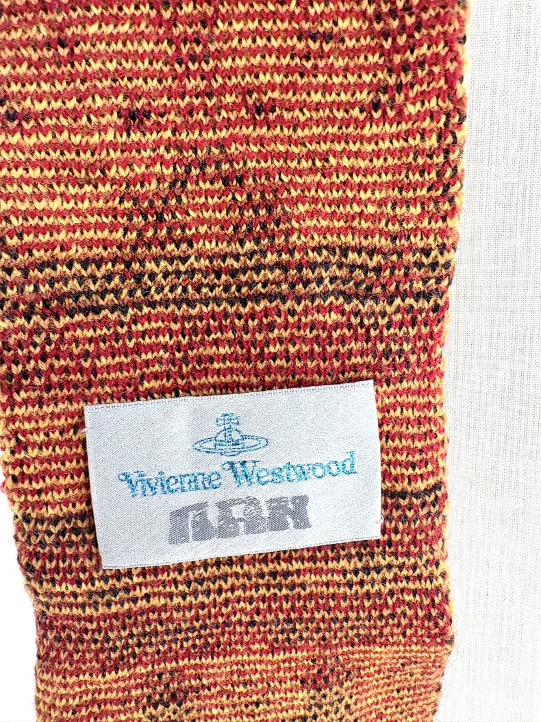 Vivienne Westwood Vivienne Westwood Mid-aged yellow graffiti knitted tie Size ONE SIZE - 4 Thumbnail