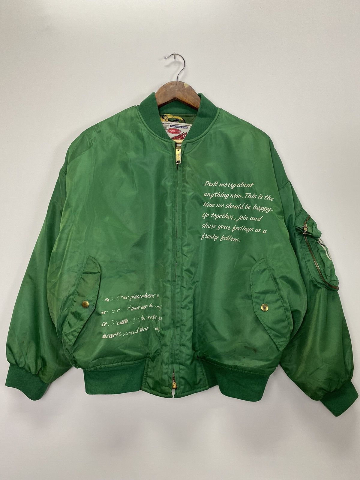 Japanese Brand × Vintage Vintage Saburoku Bomber Jacket Size US XL / EU 56 / 4 - 4 Thumbnail