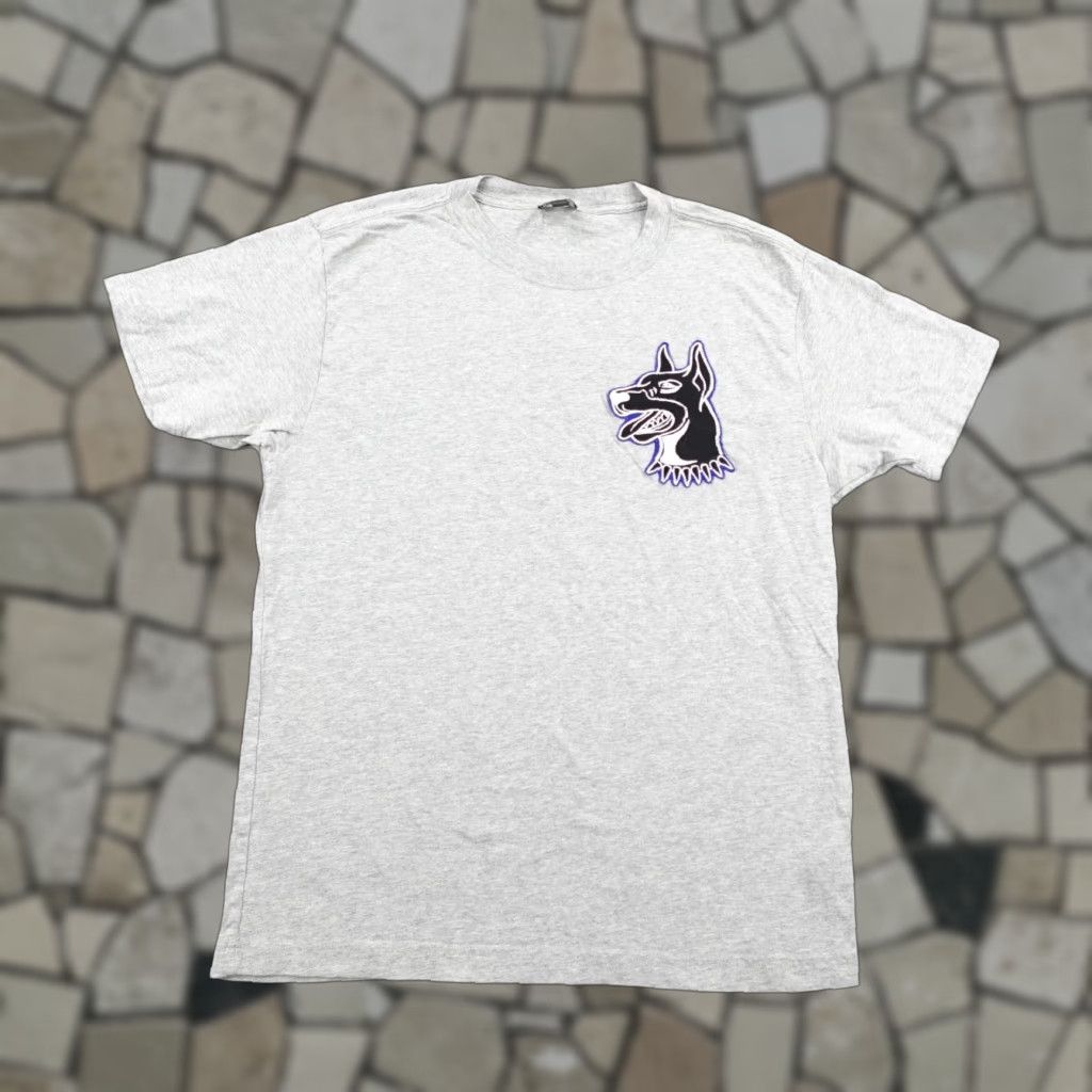 Diesel Diesel Shirt Mens Medium Gray Embroidered Dog Graphic Only The Brave Tee Size US M / EU 48-50 / 2 - 1 Thumbnail