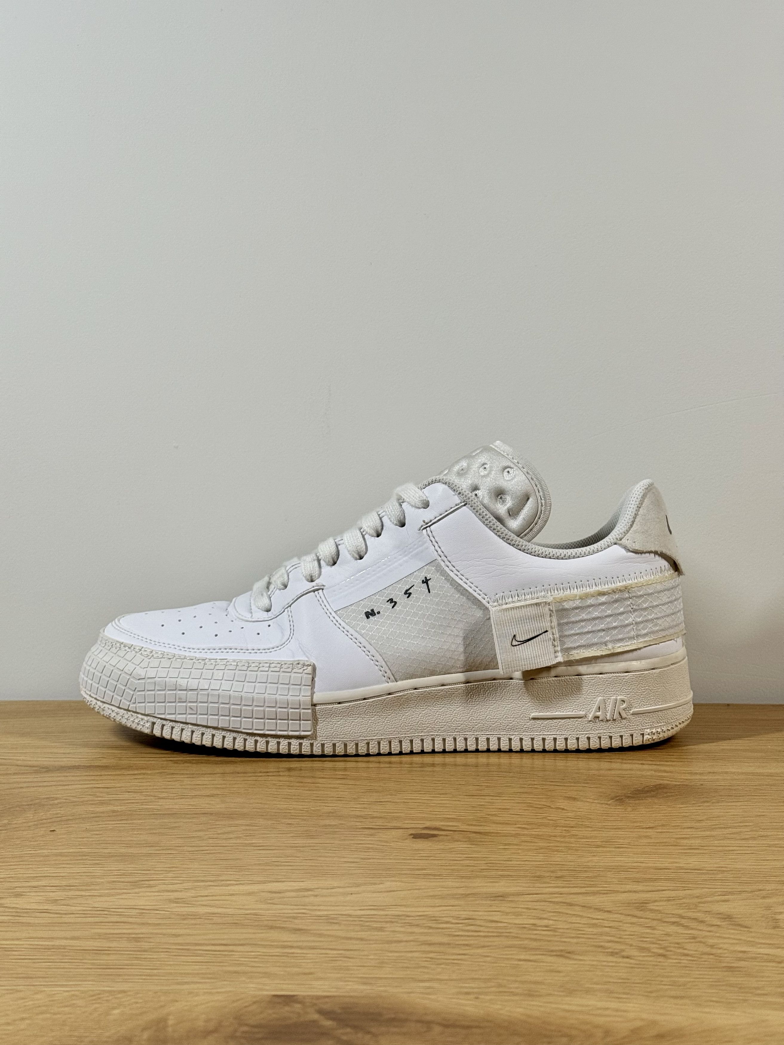 Nike Nike Air Force 1 Type Triple White Mens Sneakers US9.5 Size US 9.5 / EU 42-43 - 4 Thumbnail