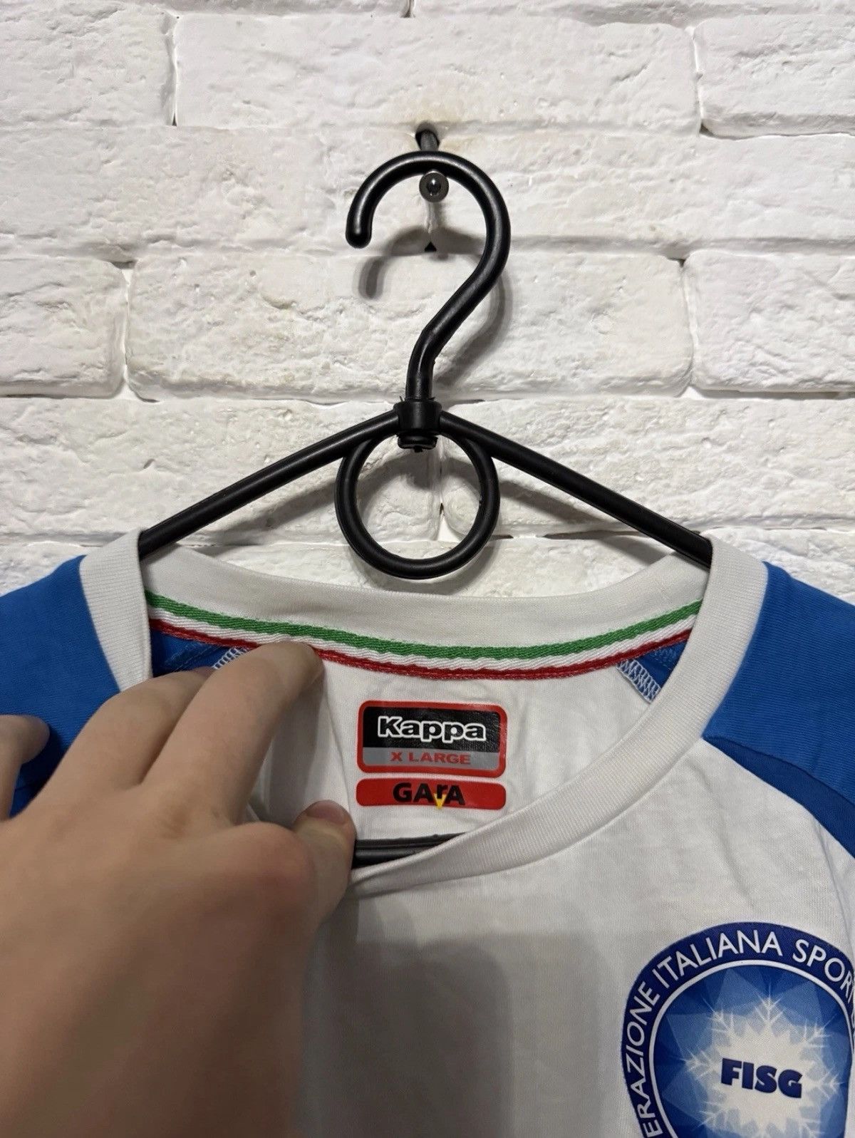 Kappa Kappa Italy Winter Sport Federation T-Shirt FISG Tee Jersey Size US XL / EU 56 / 4 - 6 Thumbnail