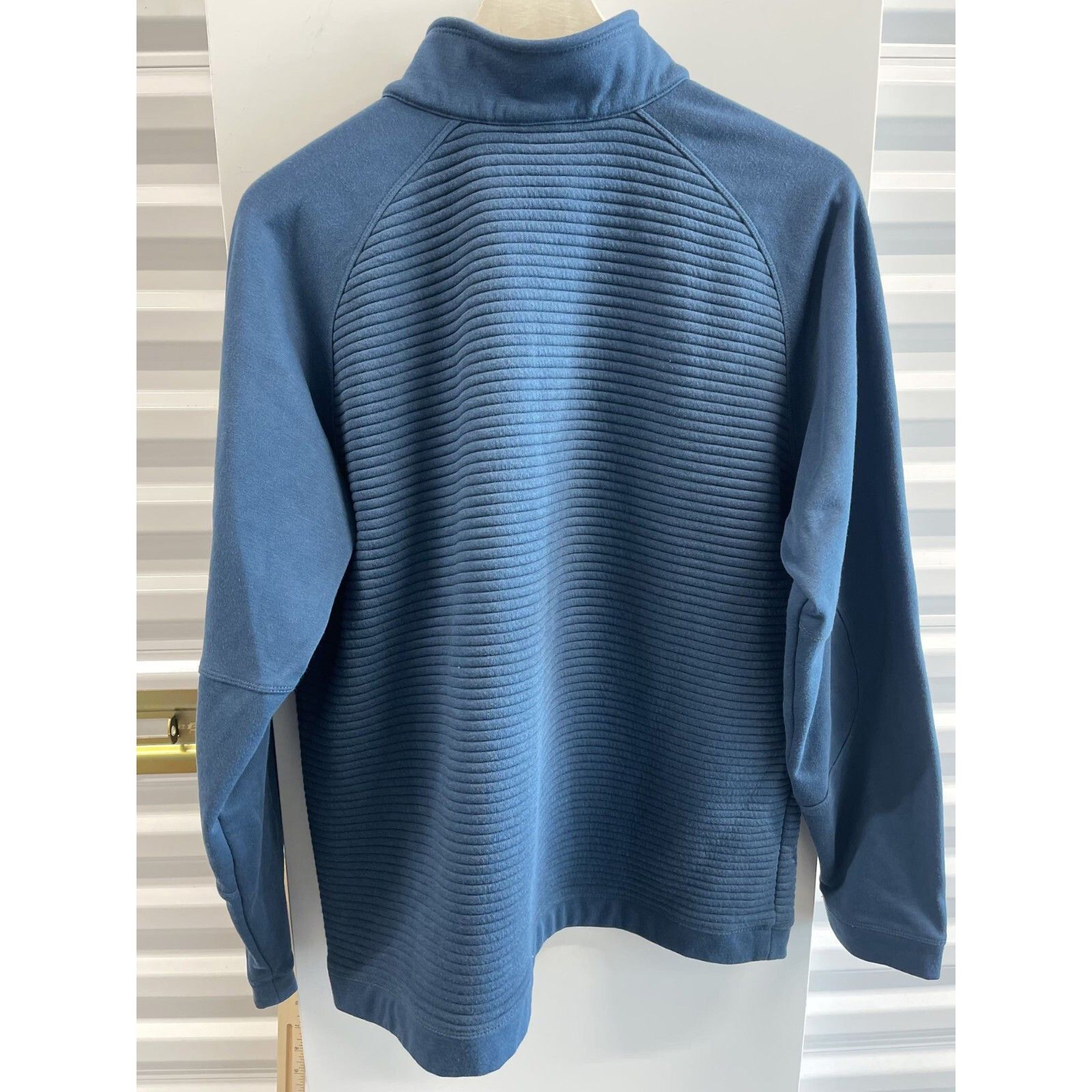 The North Face VTG 90S Y2K RARE NORTHFACE RIBBED BLUE 1/4 ZIP PULLOVER SWEA Size US L / EU 52-54 / 3 - 4 Thumbnail