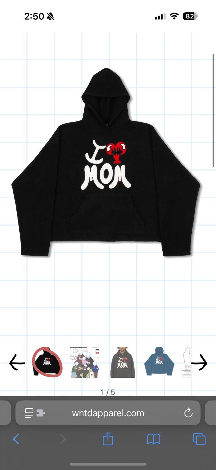 I ❤️ Mom WNTD Bluboy hoodie