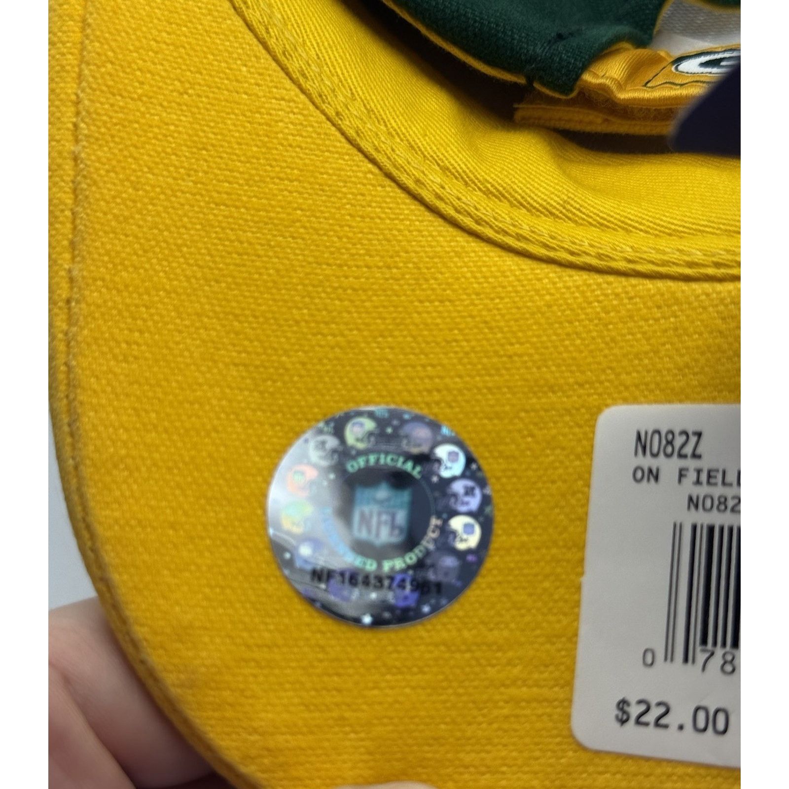 NFL Green Bay Packers Mike Hawkins Auto On Field Reebok Hat Size ONE SIZE - 5 Thumbnail