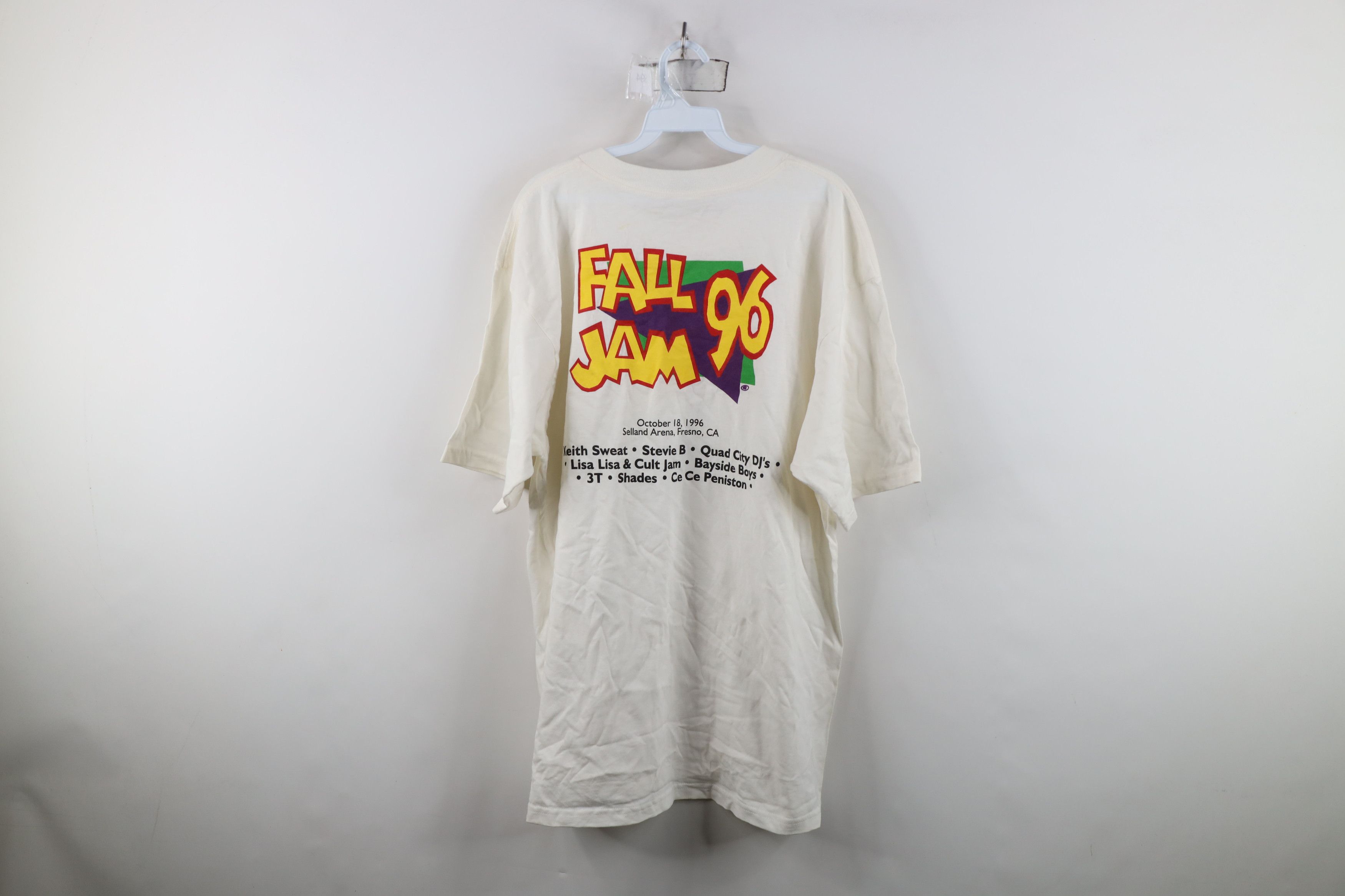 Vintage Vintage 90s Sweat B95 94.9 Hip Hop Fall Jam 96 T-Shirt USA Size US XL / EU 56 / 4 - 12 Thumbnail