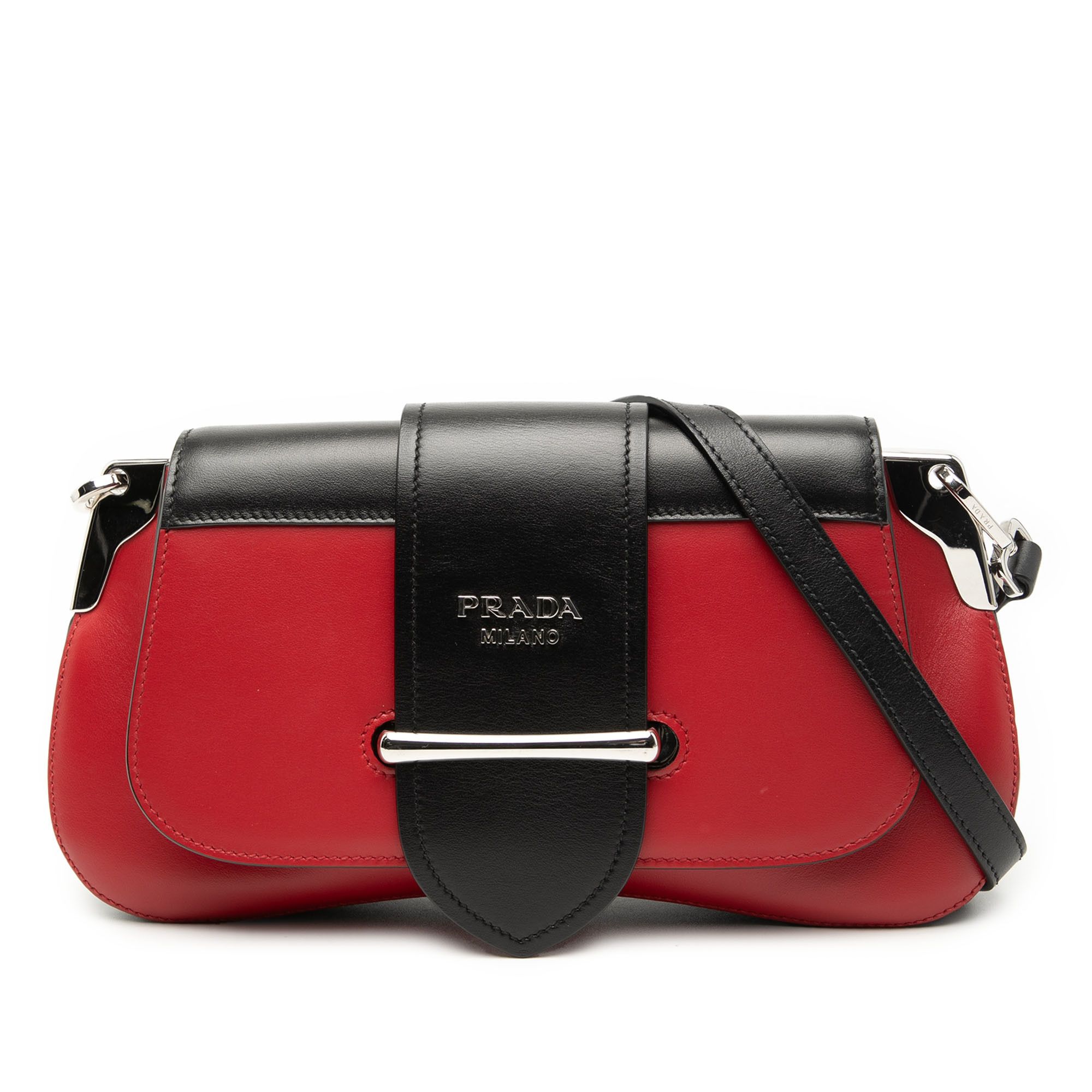 Prada Prada Bicolor City Calf Sidonie Satchel Size ONE SIZE - 1 Thumbnail