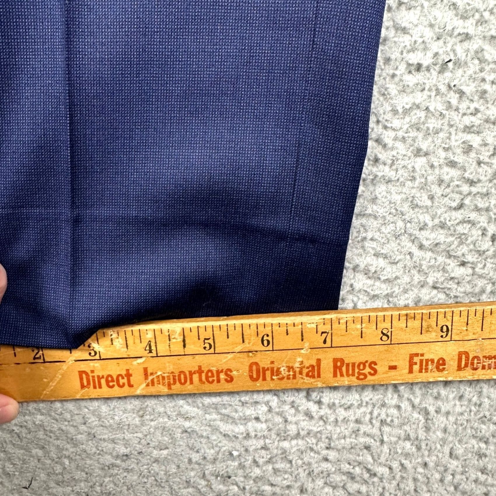 Bonobos Bonobos Dress Pants Navy Blue Slim Fit Flat Front Wool Spandex 33 Waist 32 Inseam Mens EUC Size US 33 - 7 Thumbnail