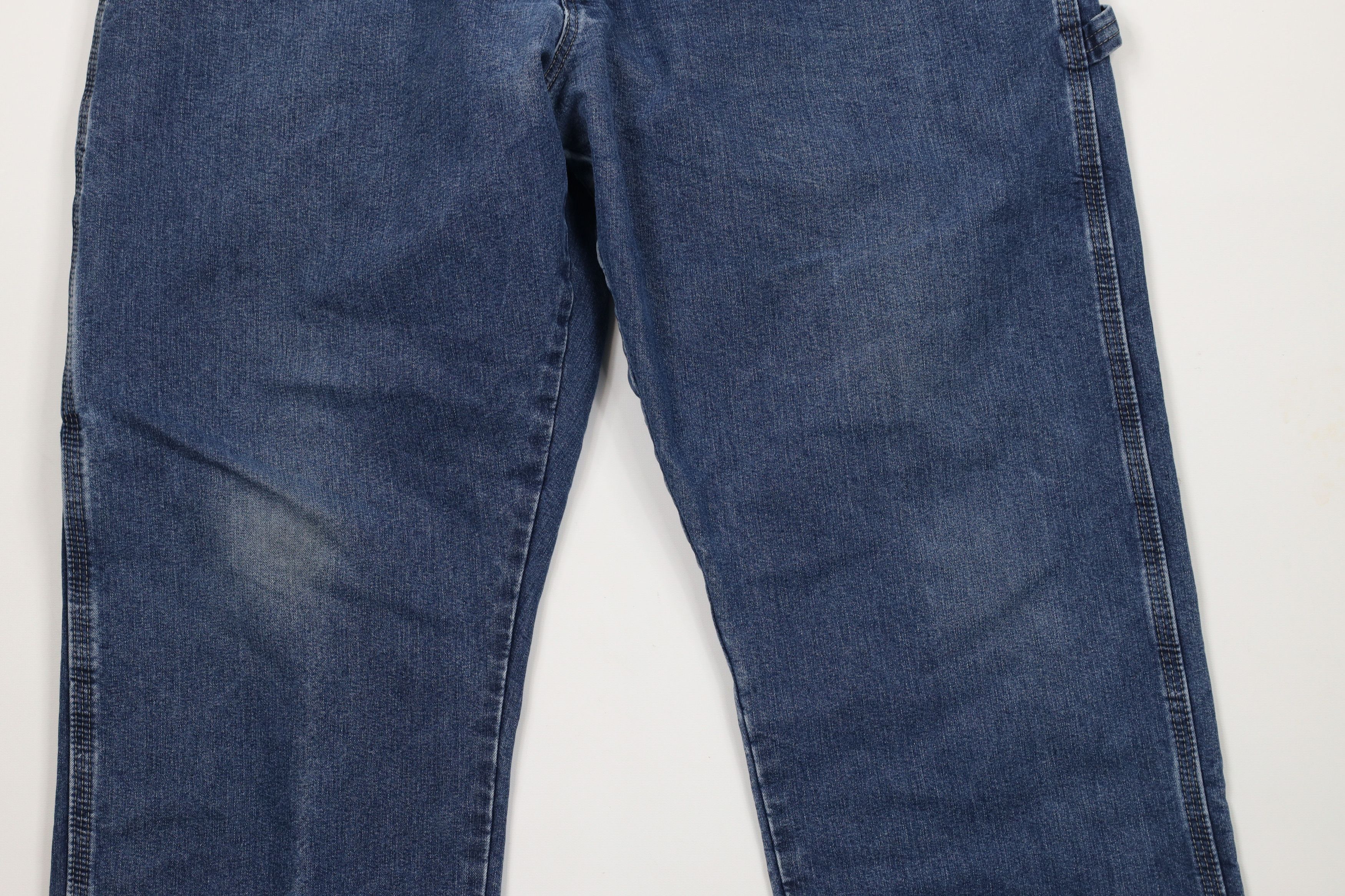 Vintage × Wrangler Vintage Y2K Wrangler Wide Leg Dungaree Denim Jeans Blue Size US 38 / EU 54 - 3 Thumbnail