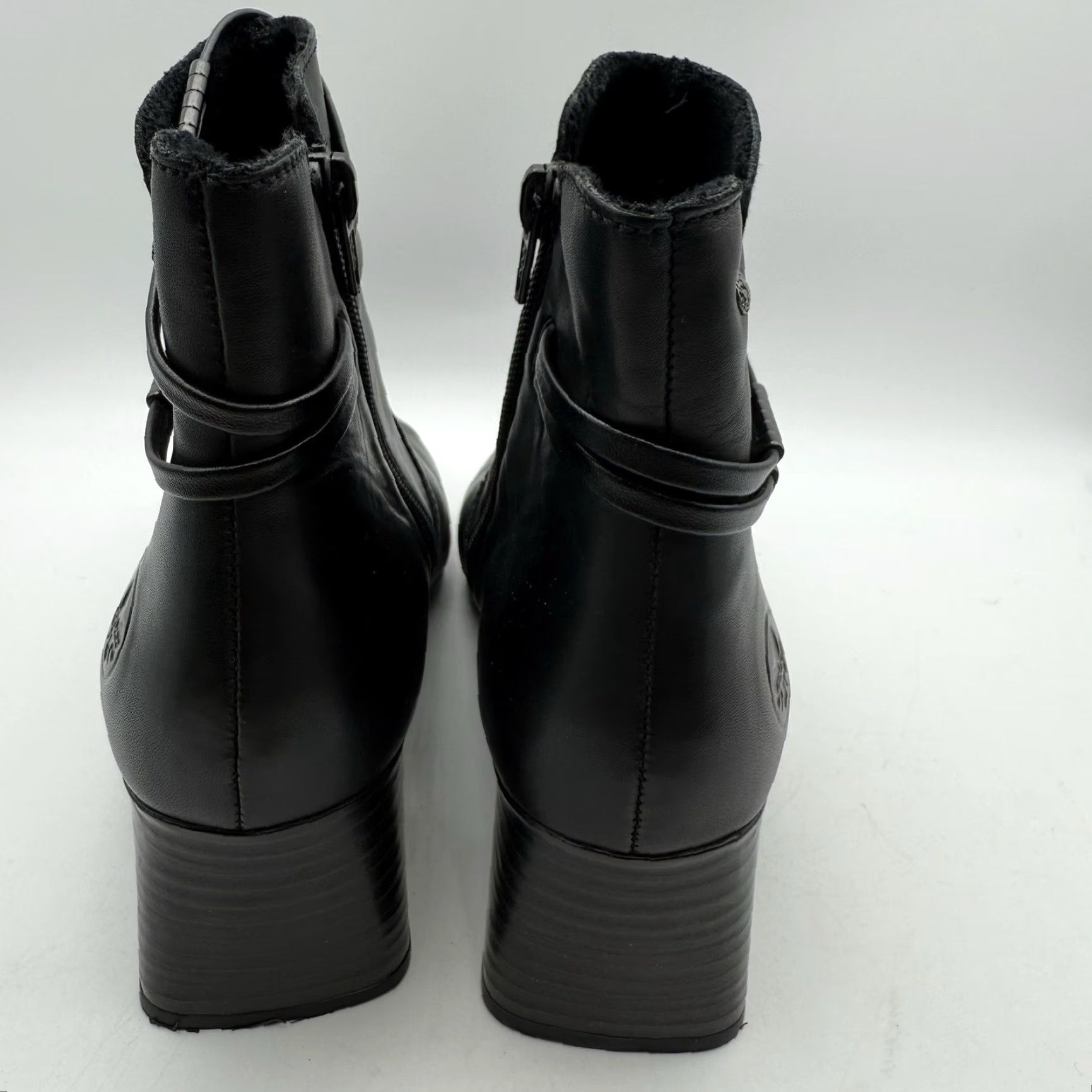 Rieker Rieker Susi Women's Ankle Boots Shoe Black Leather Zipper Side 7 US 38 UK? Size US 7 / IT 37 - 5 Thumbnail