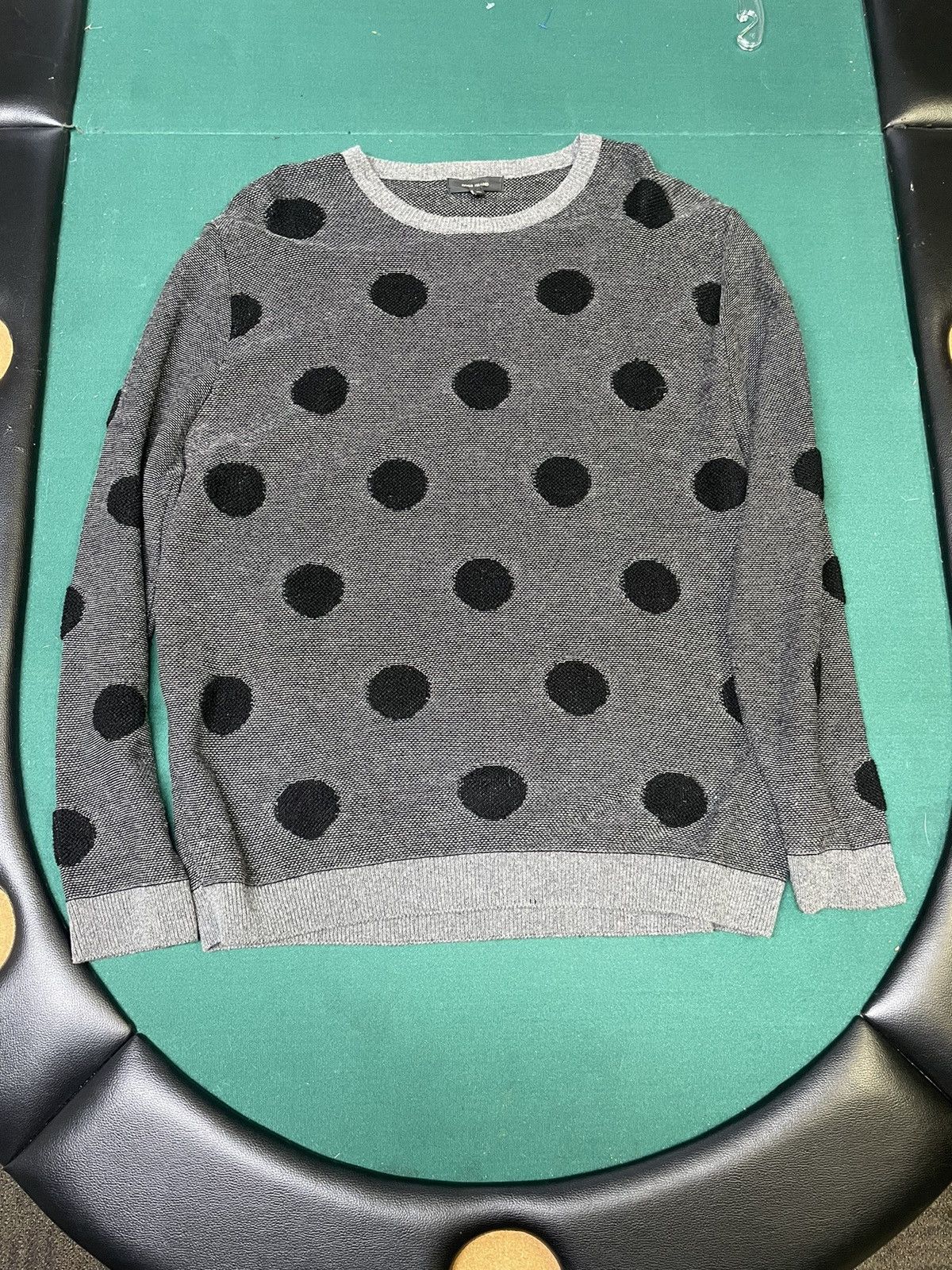 River Island River Island - Grey Polka Dot Knit Sweater (XL) Size US XL / EU 56 / 4 - 2 Thumbnail