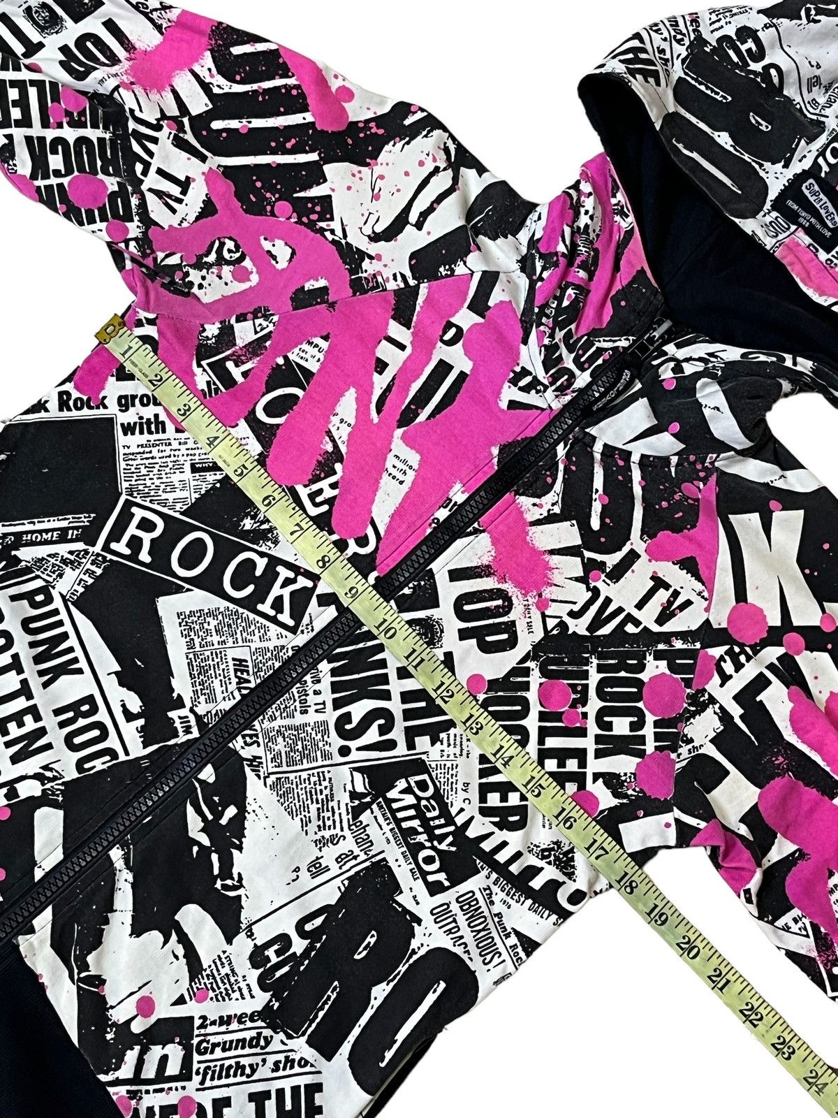 Hysteric Glamour SICK🔥SUPERLOVERS PUNK ROCK FULLPRINT ZIPPER HOODIES Size US S / EU 44-46 / 1 - 12 Thumbnail