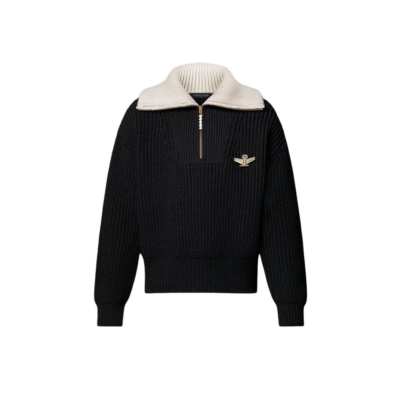 Louis Vuitton Louis Vuitton Half-Zip Wool Knit Sweater Size L Size US L / EU 52-54 / 3 - 1 Thumbnail