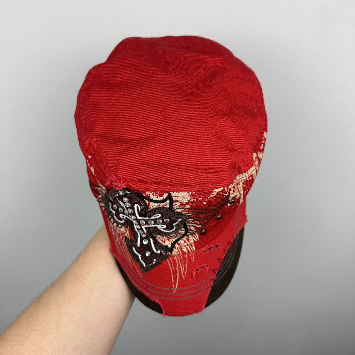 Vintage Vintage 90’s Cross On Red Army Cadet Y2K Ref Cap Size ONE SIZE - 6 Thumbnail