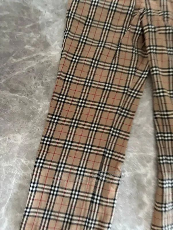 Other Burberry Khaki Check Wool Trousers for Women. Size 23" - 7 Thumbnail
